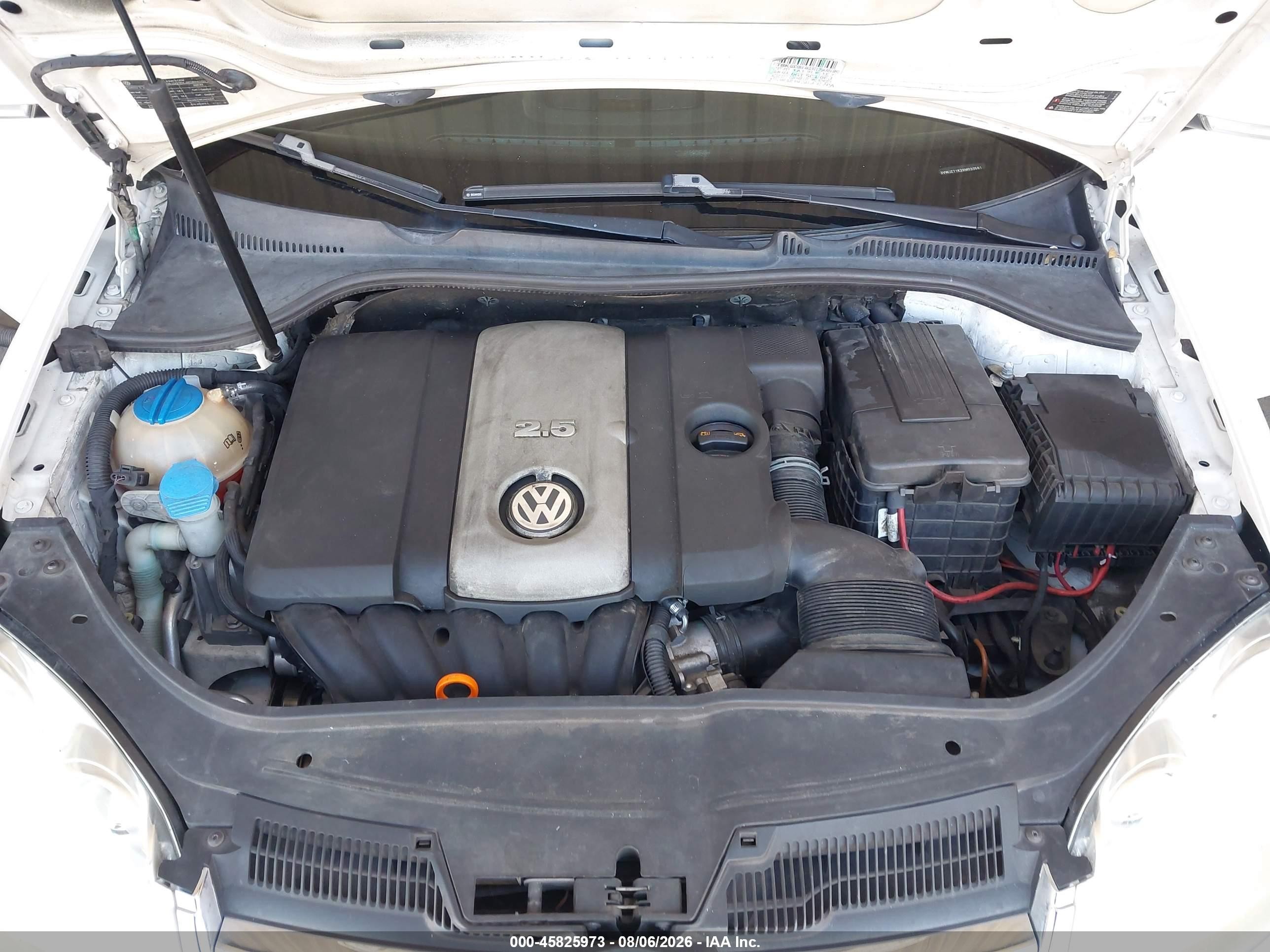 2009 Volkswagen Jetta S White vin: 3VWJZ71K29M033561