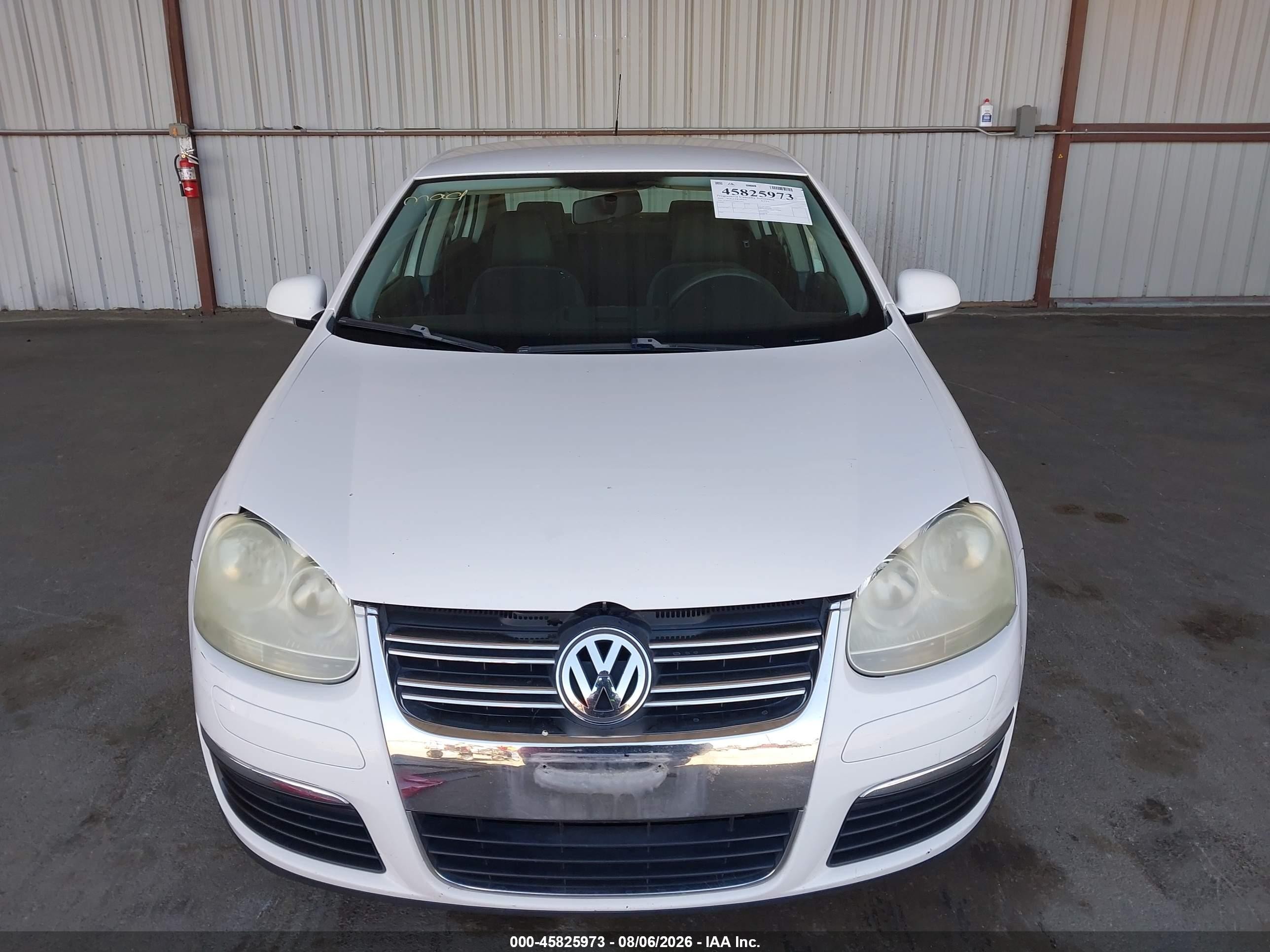 2009 Volkswagen Jetta S White vin: 3VWJZ71K29M033561