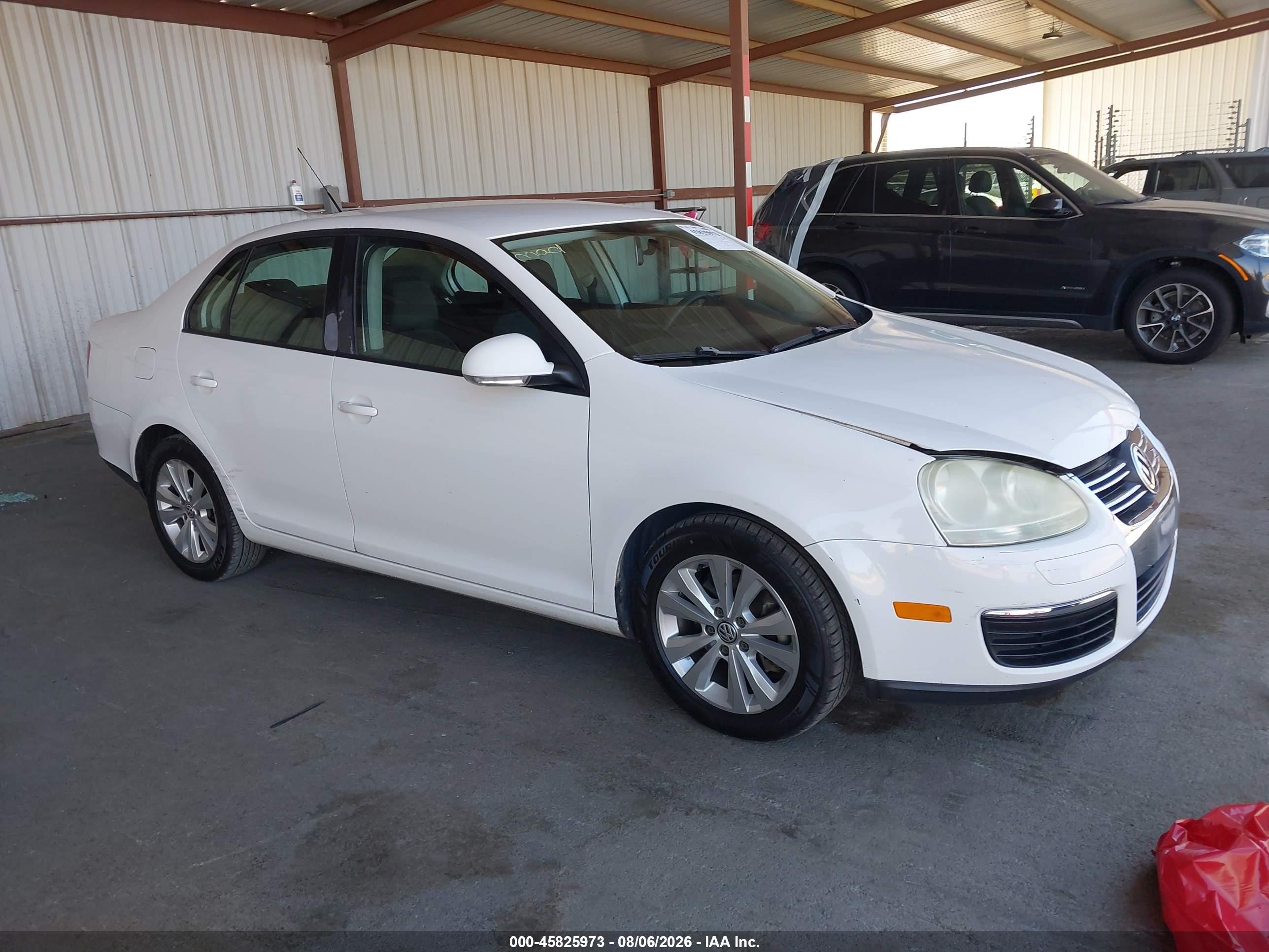 2009 Volkswagen Jetta S White vin: 3VWJZ71K29M033561