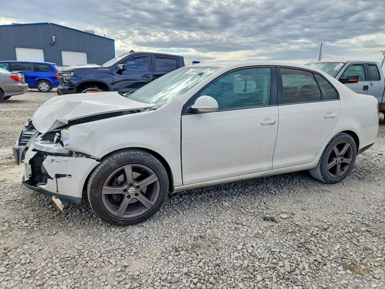 2009 Volkswagen Jetta S White vin: 3VWJZ71K29M145308
