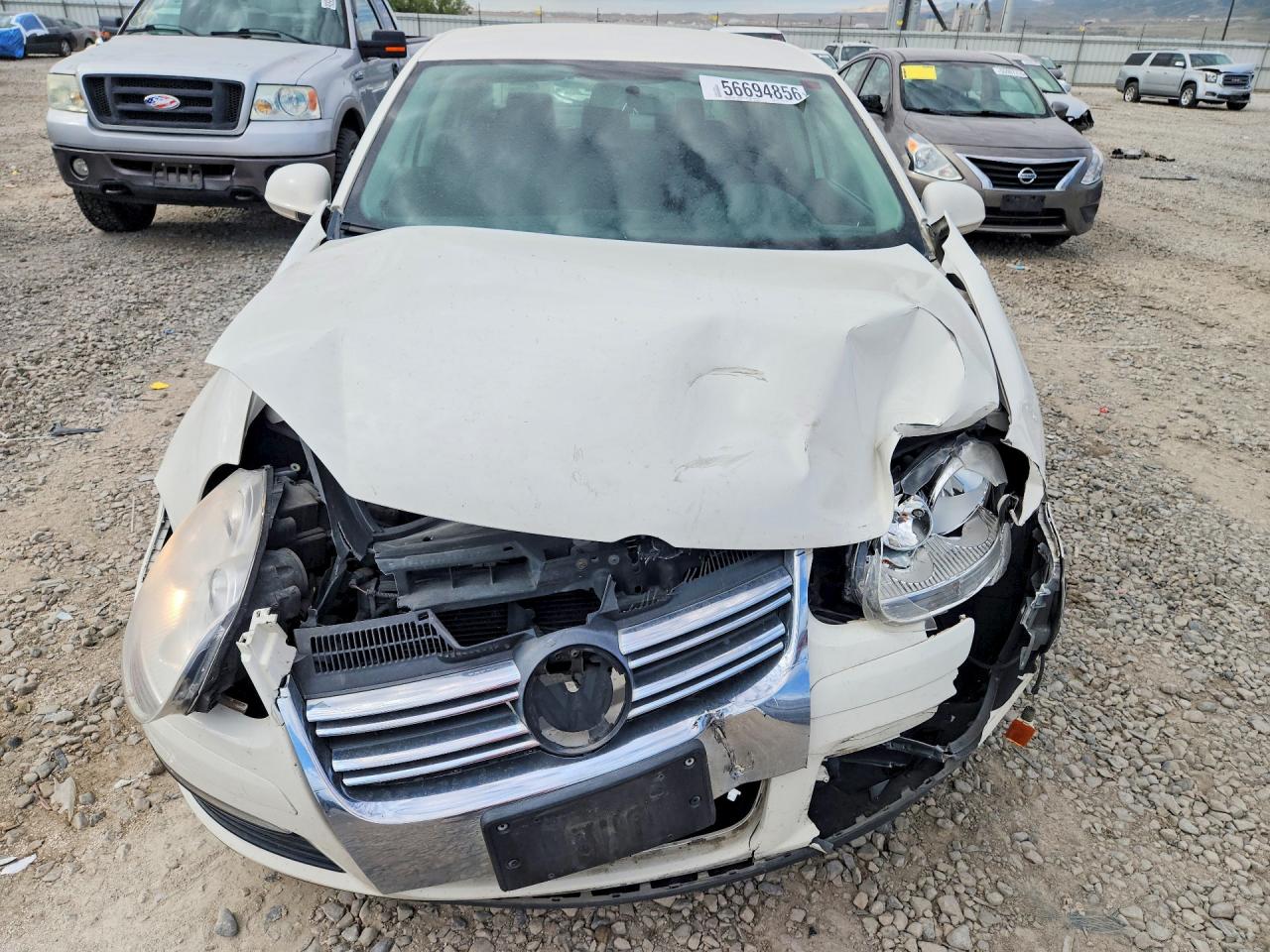 2009 Volkswagen Jetta S White vin: 3VWJZ71K29M145308