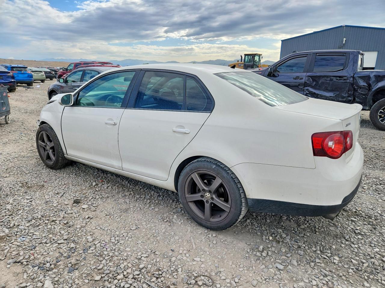2009 Volkswagen Jetta S White vin: 3VWJZ71K29M145308