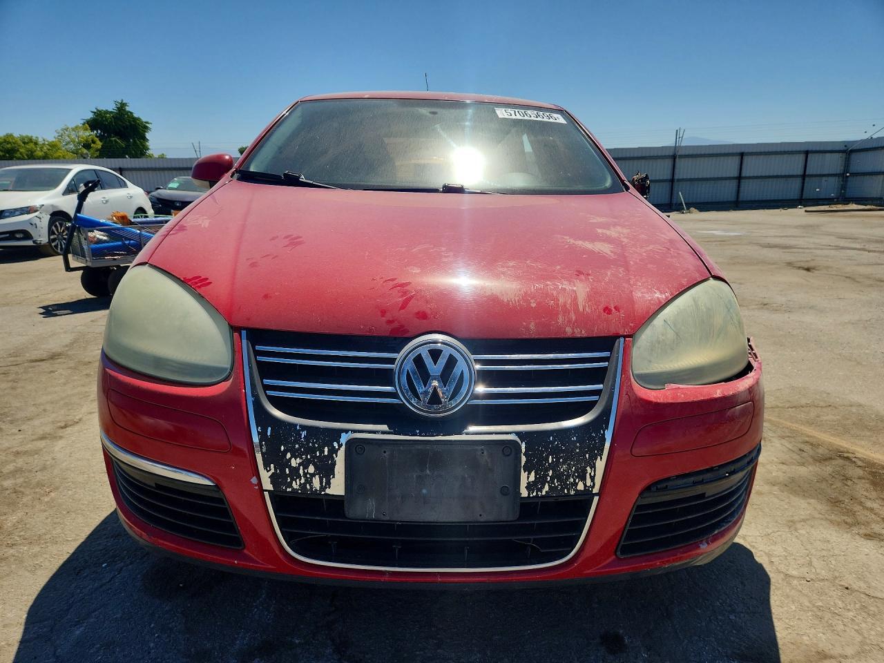 2009 Volkswagen Jetta S Red vin: 3VWJZ71K39M008197