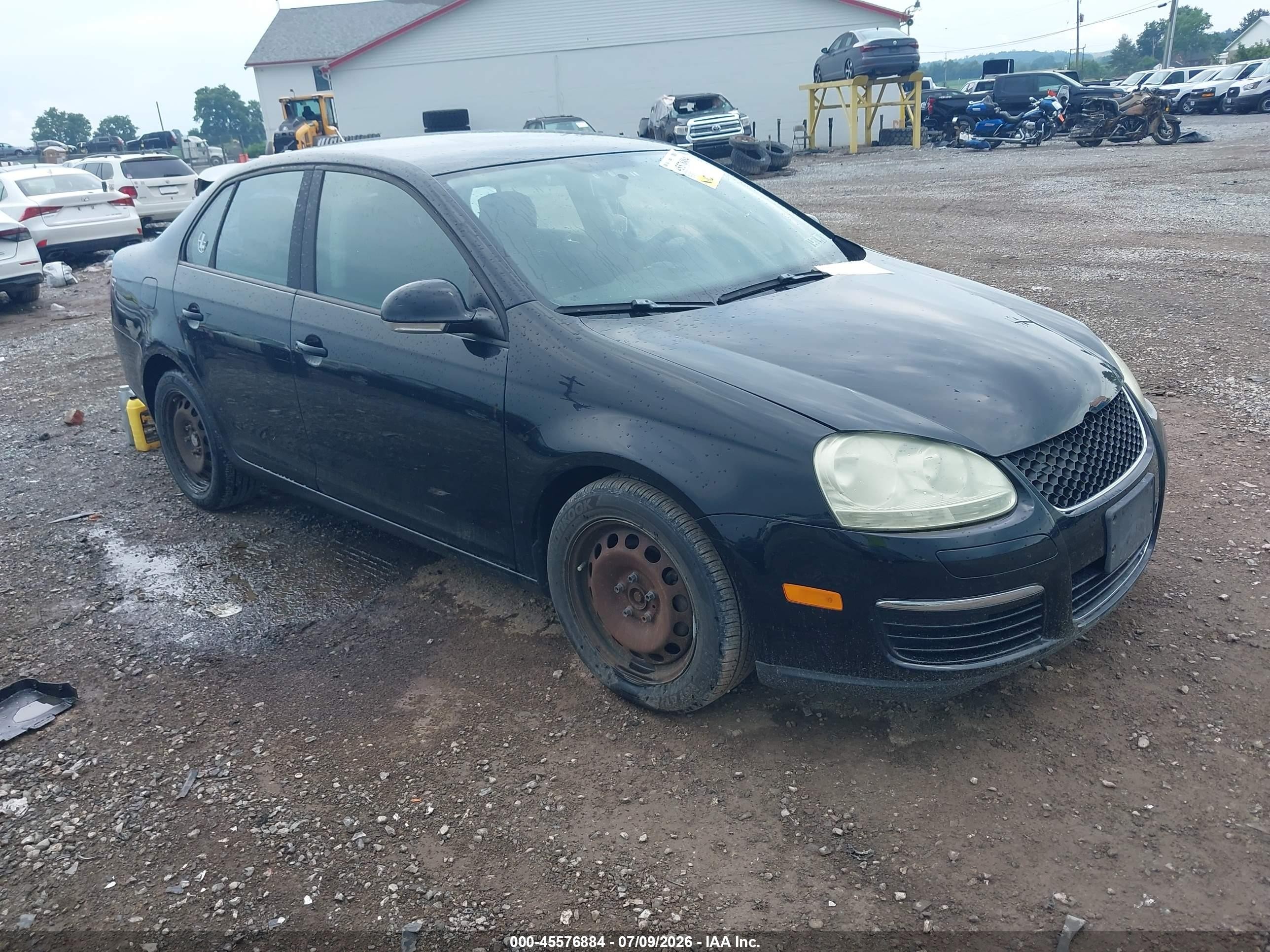 2008 Volkswagen Jetta S Черный vin: 3VWJZ71K48M152310