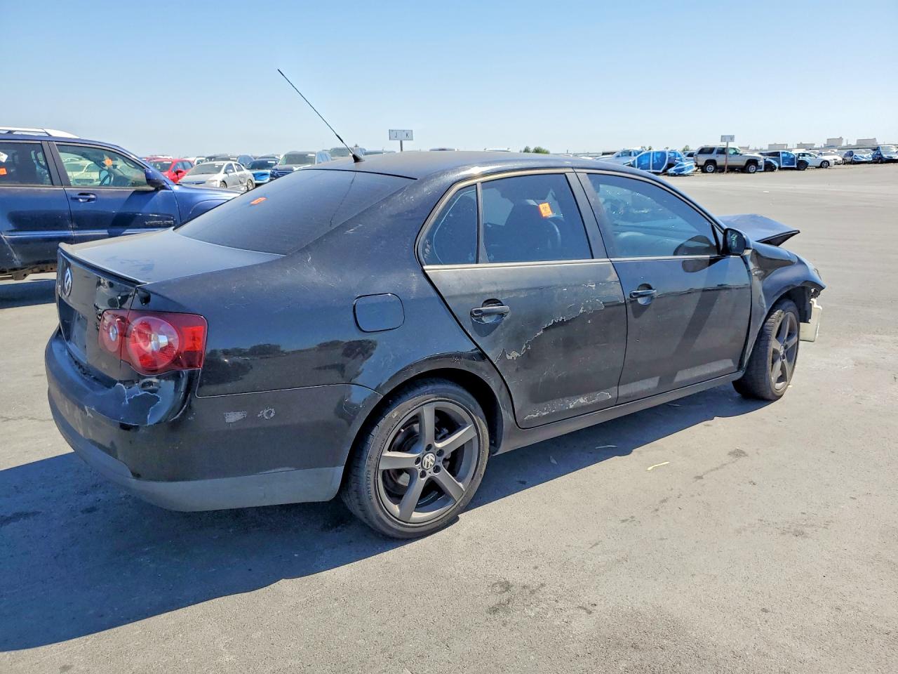 2009 Volkswagen Jetta S Black vin: 3VWJZ71K49M146461