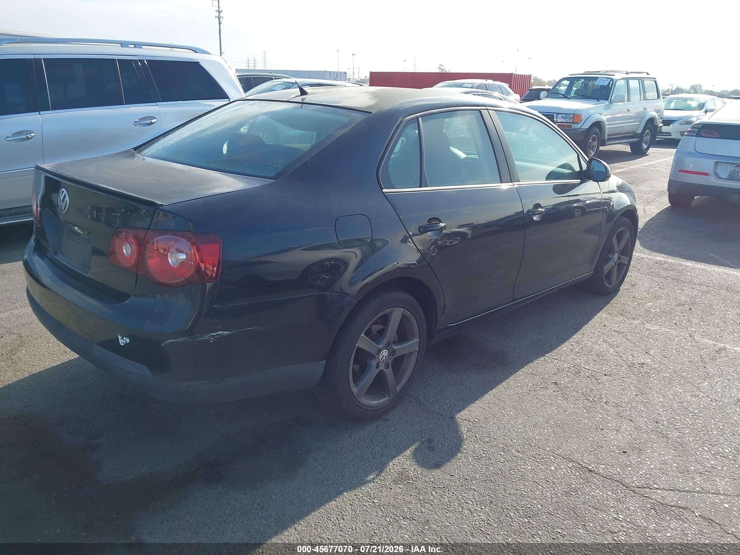 2009 Volkswagen Jetta S Black vin: 3VWJZ71K79M138726