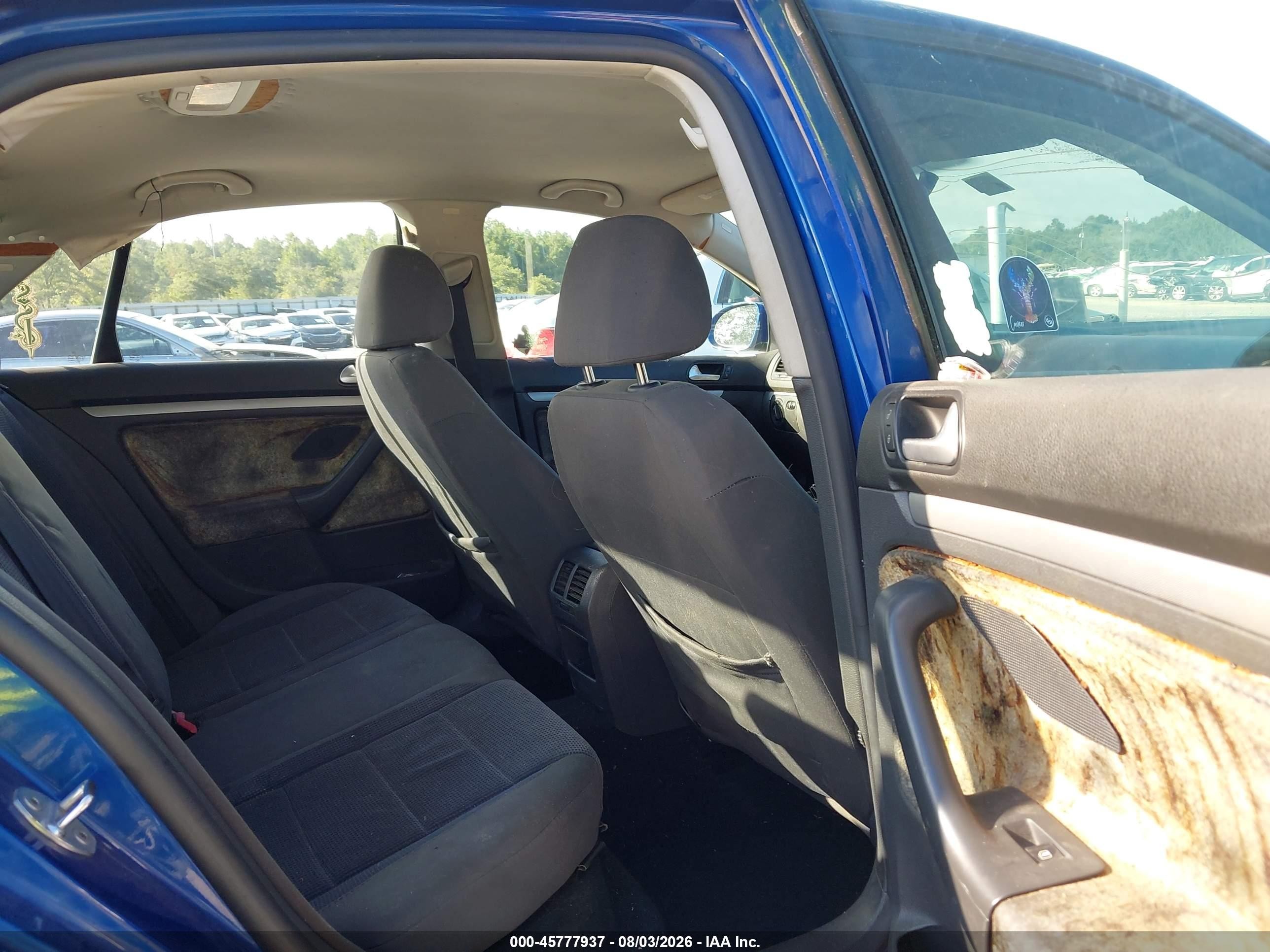 2008 Volkswagen Jetta S Blue vin: 3VWJZ71K98M026962