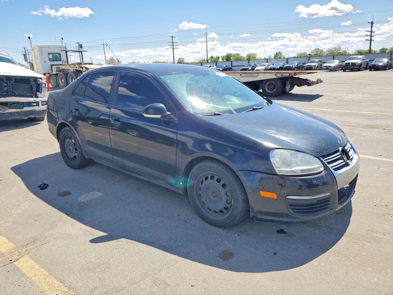 2008 Volkswagen Jetta S Черный vin: 3VWJZ71K98M120405