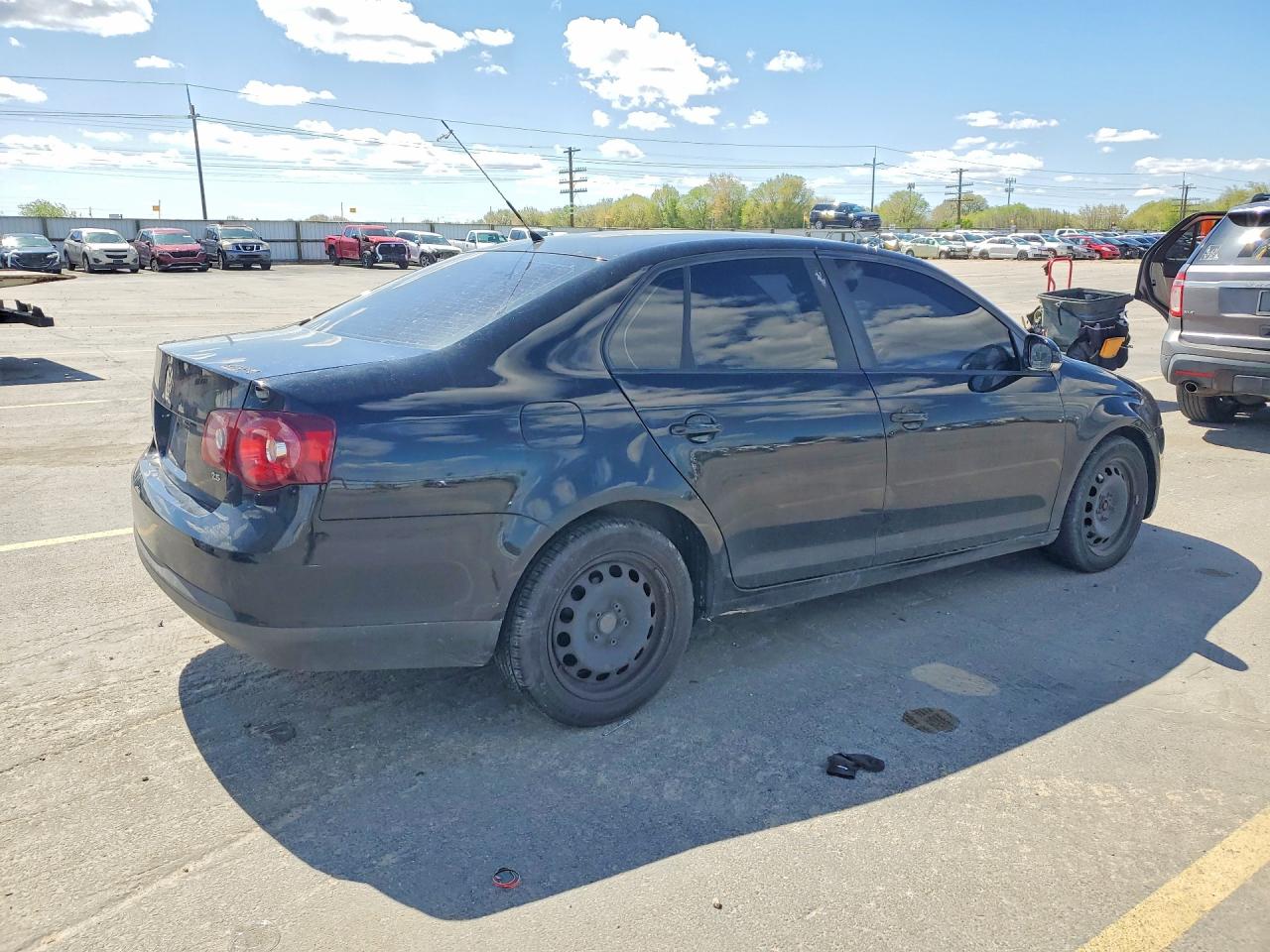 2008 Volkswagen Jetta S Черный vin: 3VWJZ71K98M120405