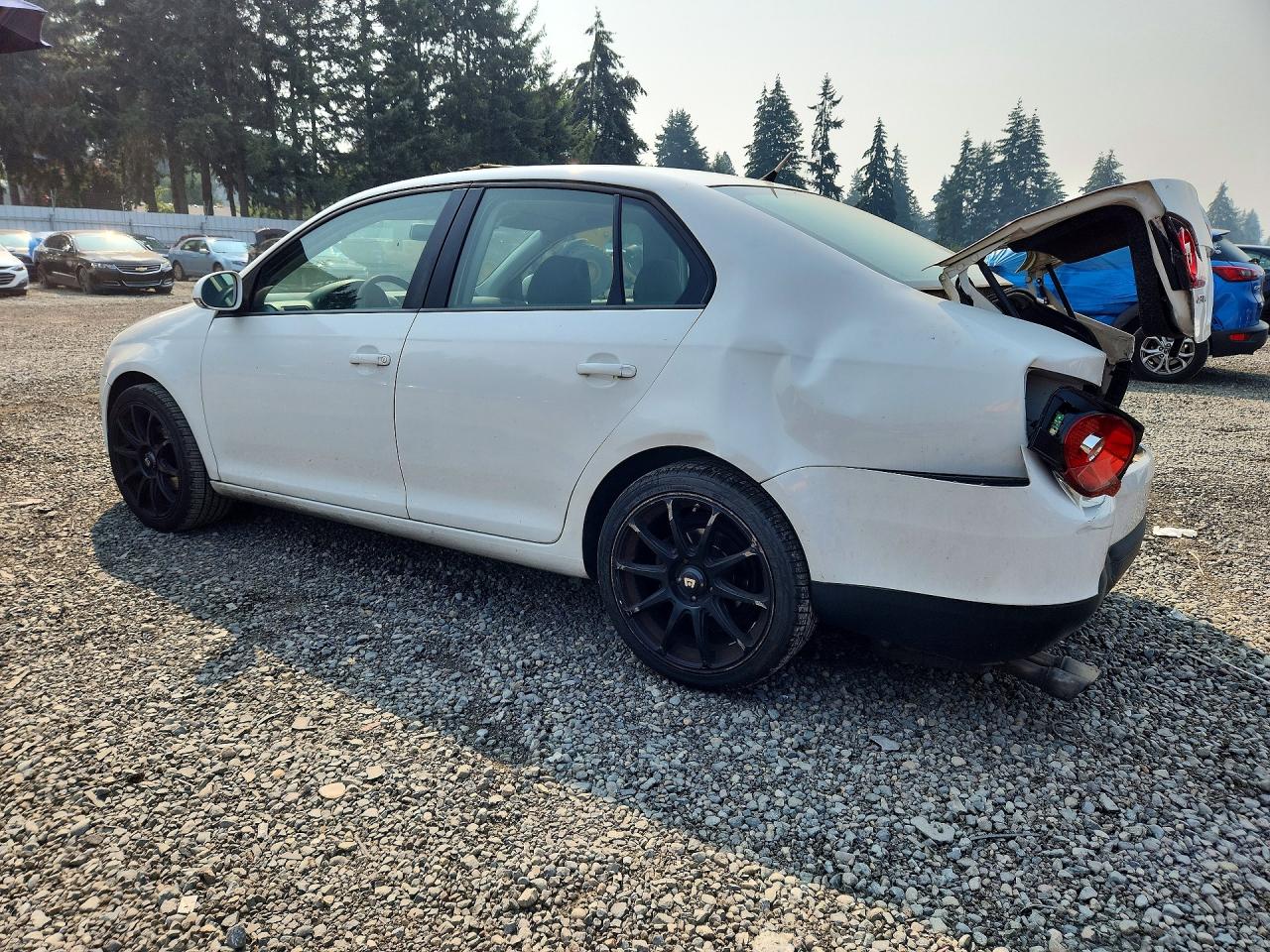 2009 Volkswagen Jetta S White vin: 3VWJZ71K99M081977