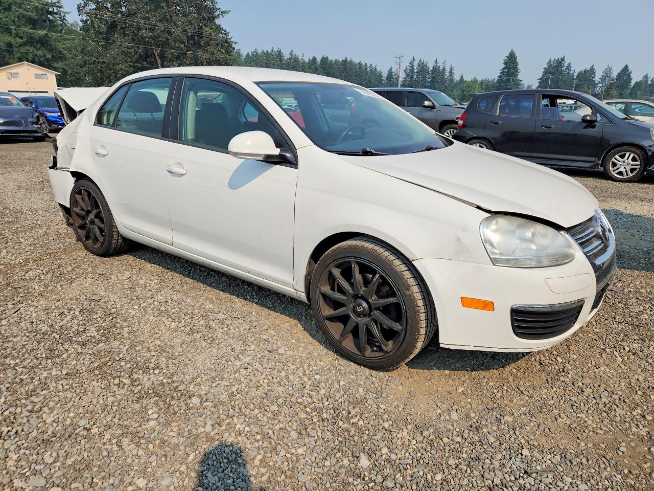 2009 Volkswagen Jetta S White vin: 3VWJZ71K99M081977