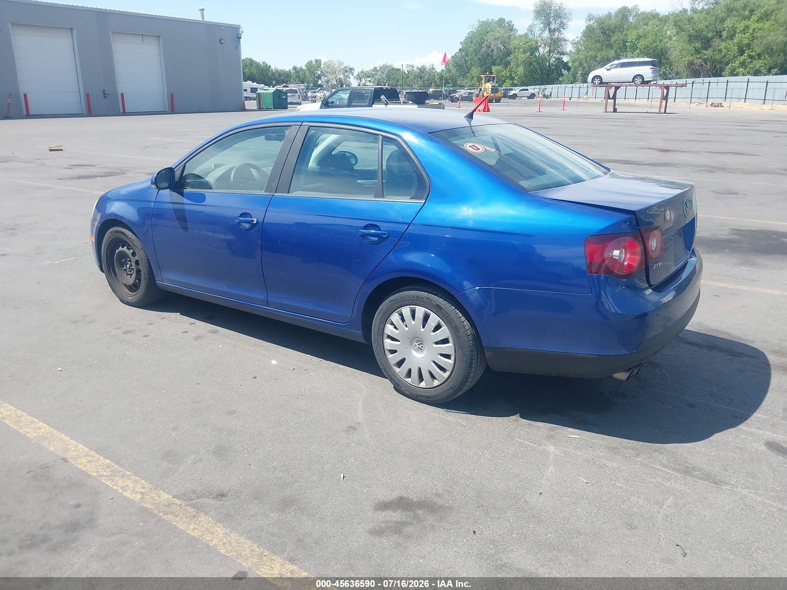 2008 Volkswagen Jetta S Blue vin: 3VWJZ71KX8M071781