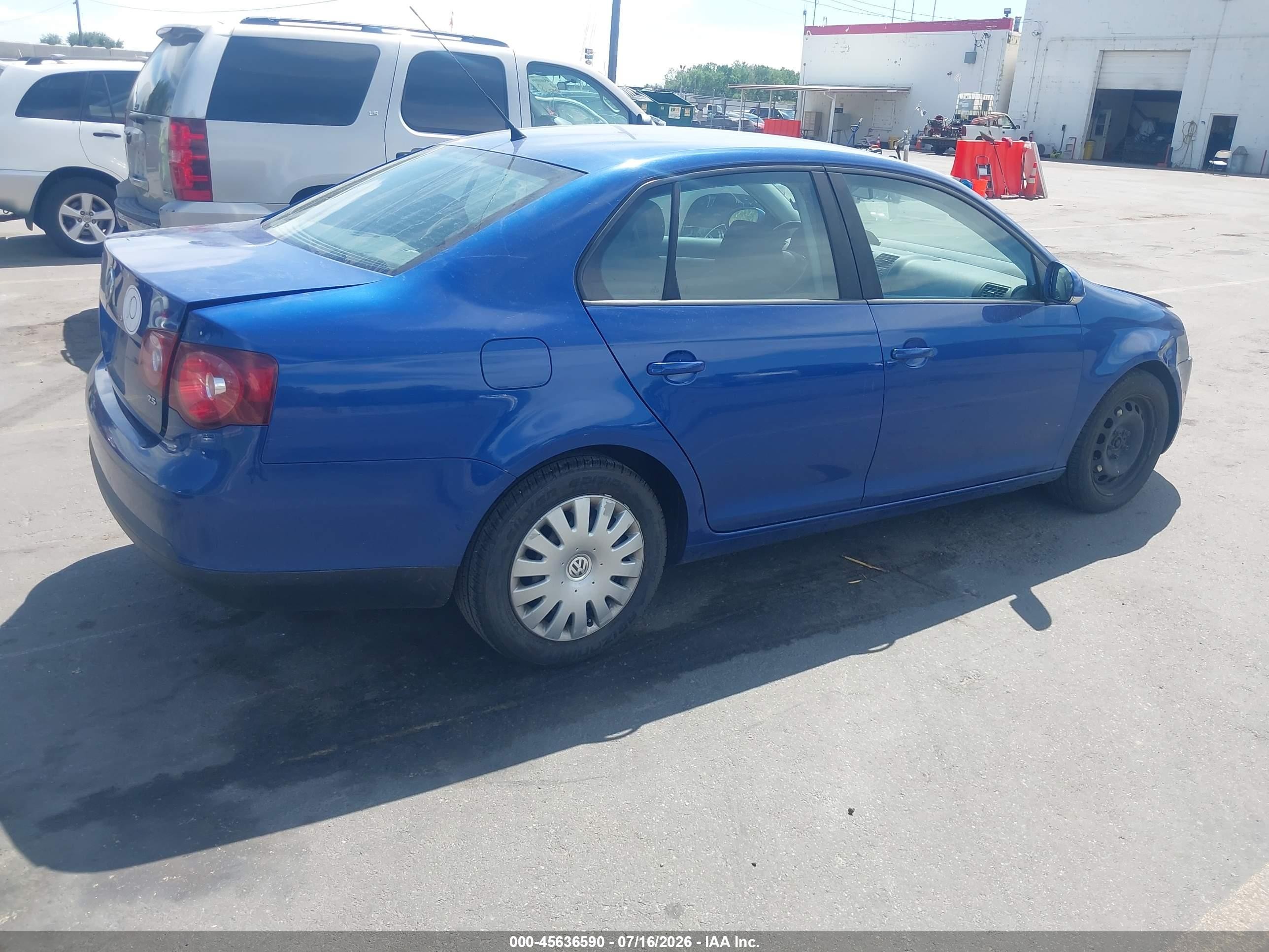 2008 Volkswagen Jetta S Blue vin: 3VWJZ71KX8M071781