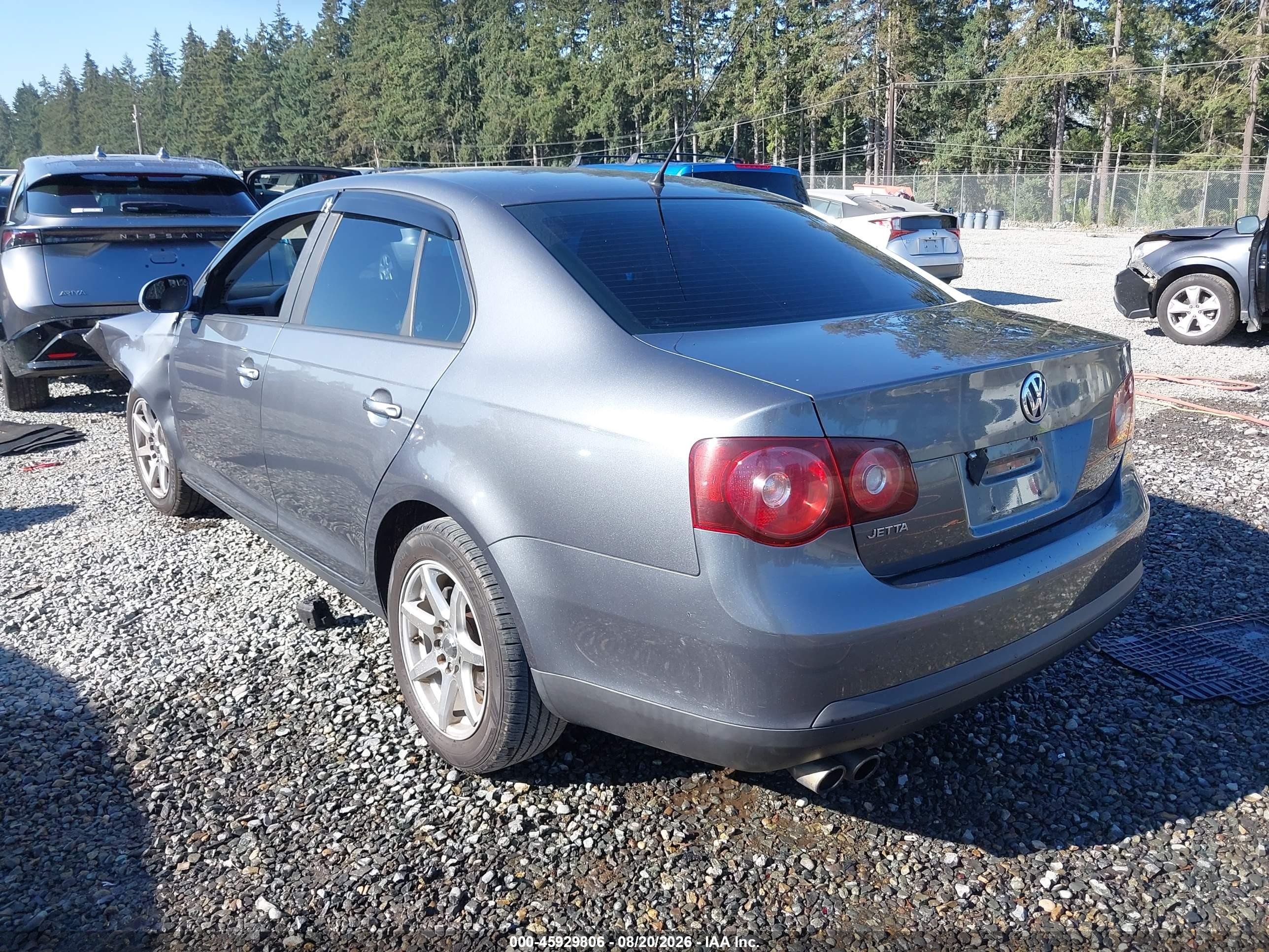 2008 Volkswagen Jetta S Серый vin: 3VWJZ71KX8M094865