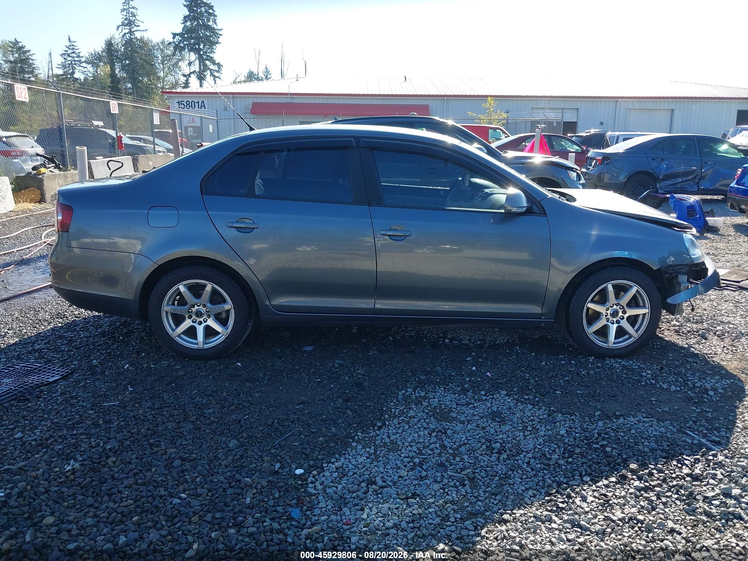 2008 Volkswagen Jetta S Серый vin: 3VWJZ71KX8M094865