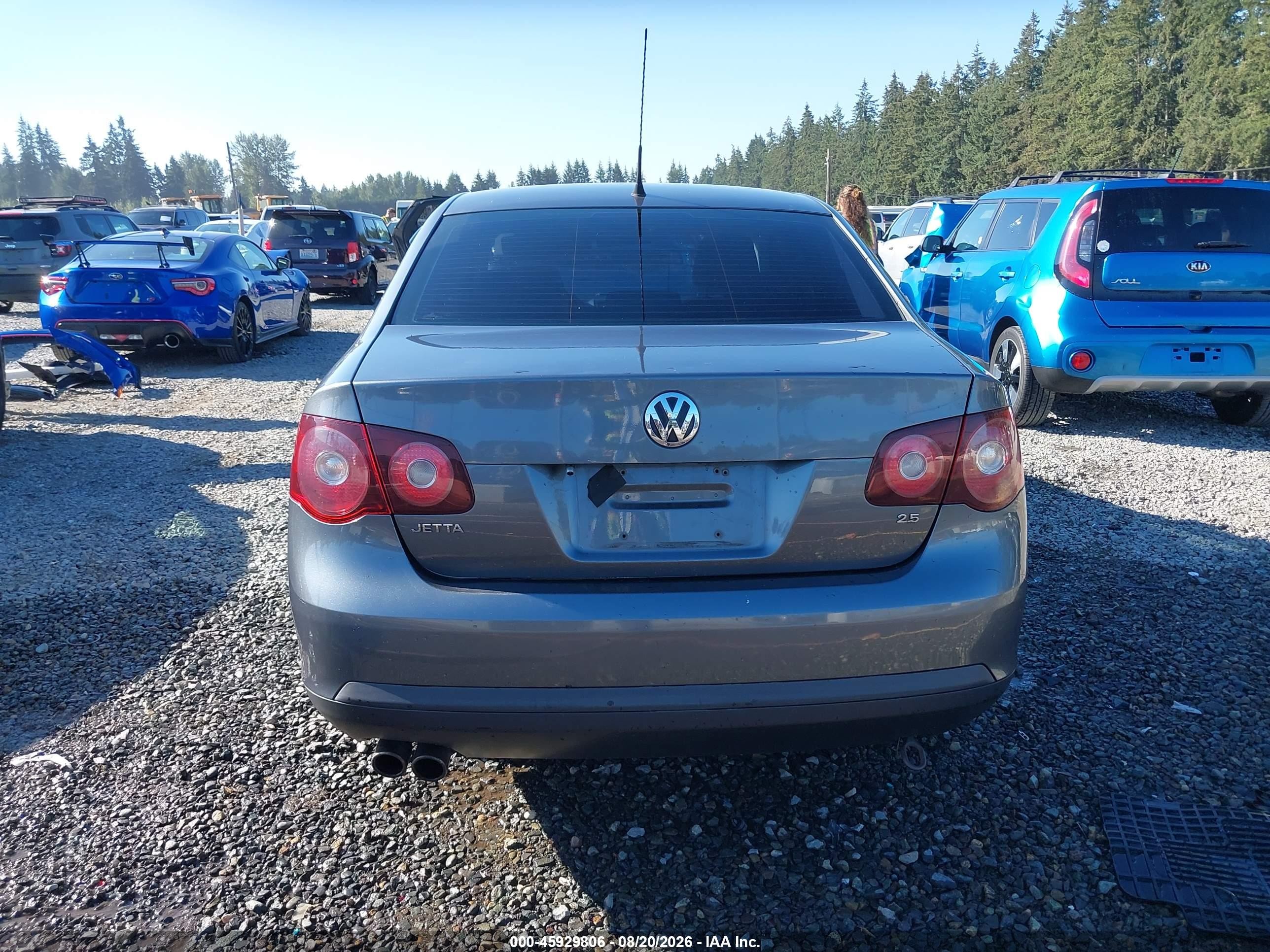 2008 Volkswagen Jetta S Серый vin: 3VWJZ71KX8M094865