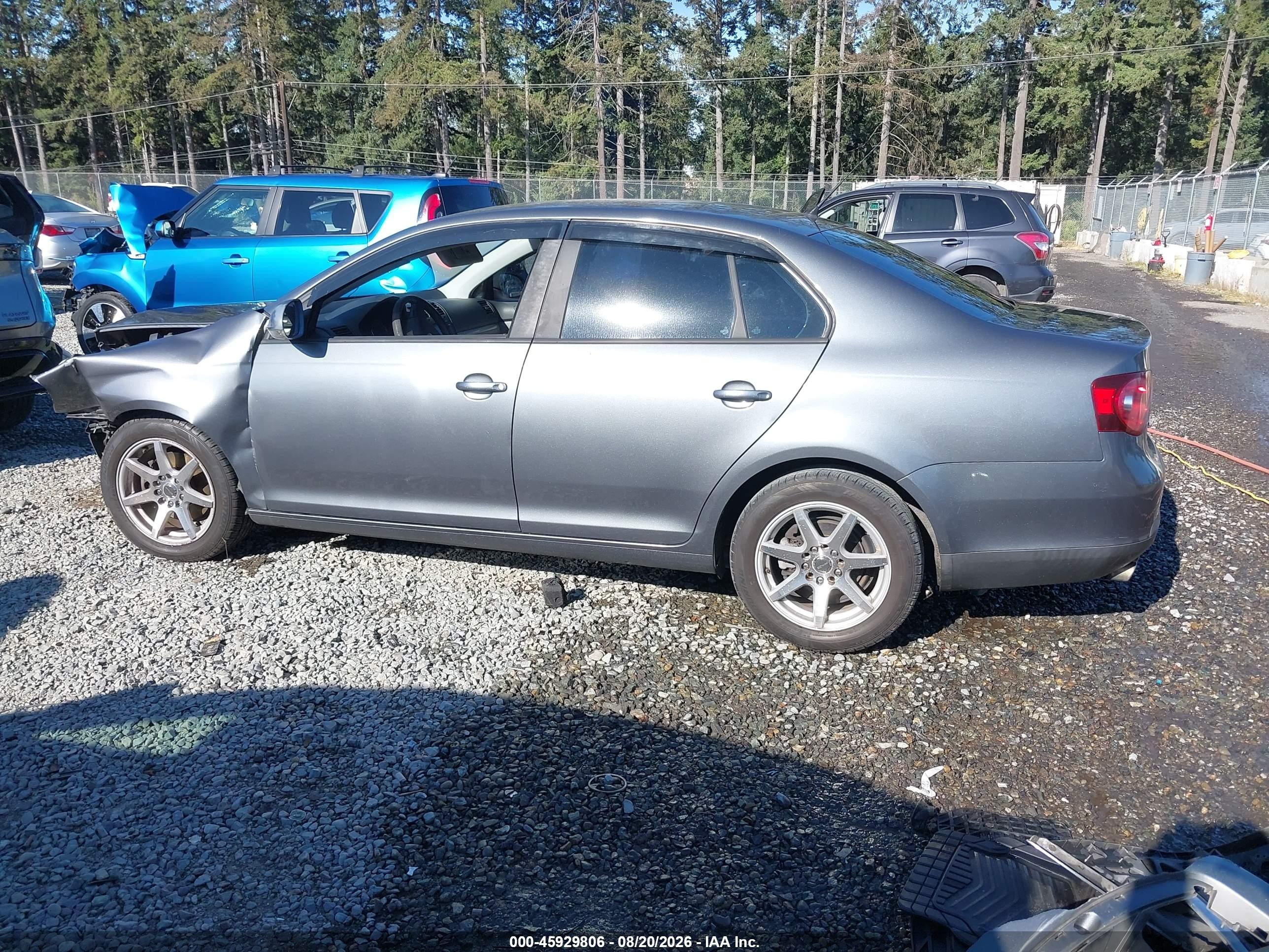 2008 Volkswagen Jetta S Серый vin: 3VWJZ71KX8M094865