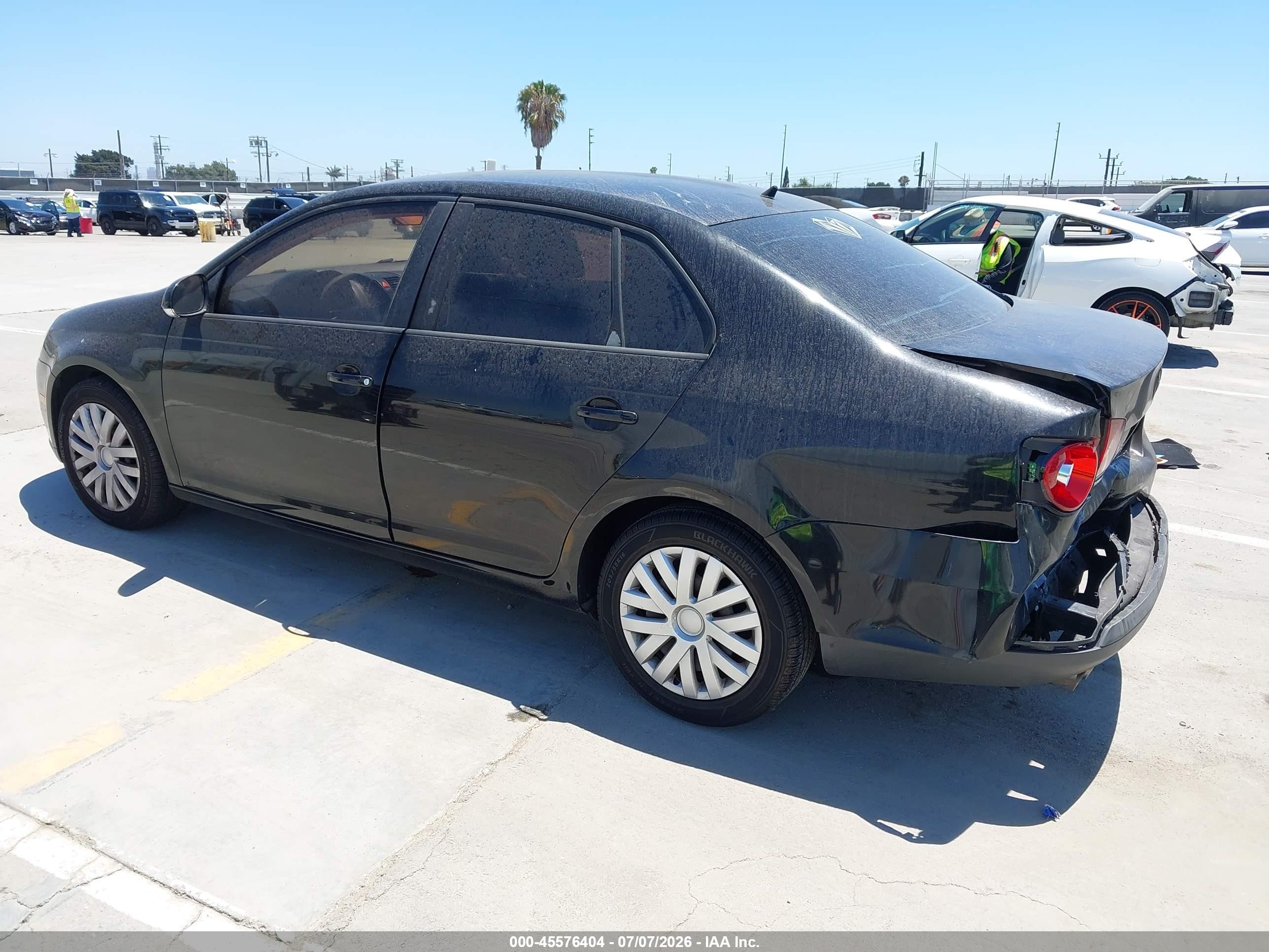 2010 Volkswagen Jetta S Черный vin: 3VWJZ7AJ6AM080197