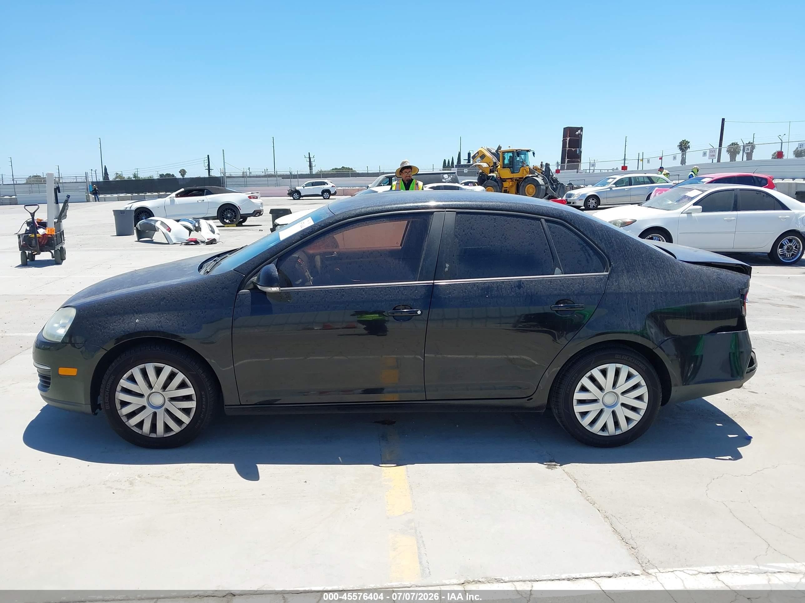 2010 Volkswagen Jetta S Черный vin: 3VWJZ7AJ6AM080197