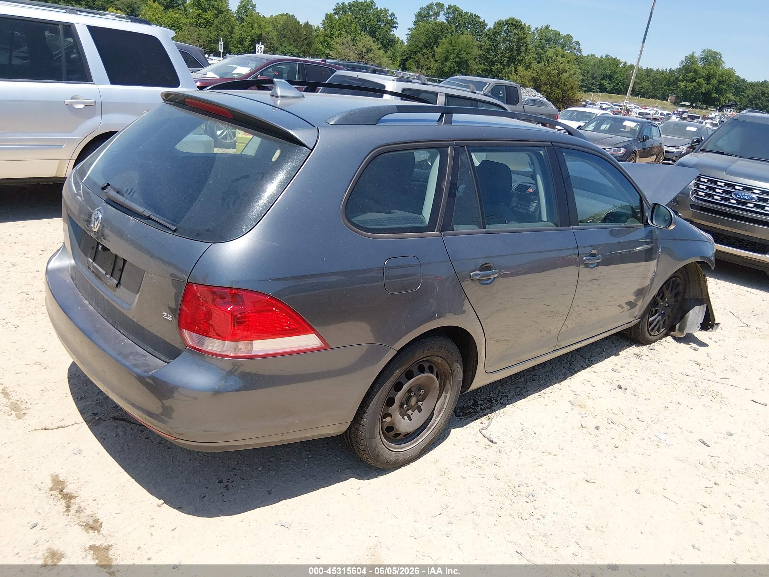 2009 Volkswagen Jetta 2.5l S Серый vin: 3VWKM71K49M310956