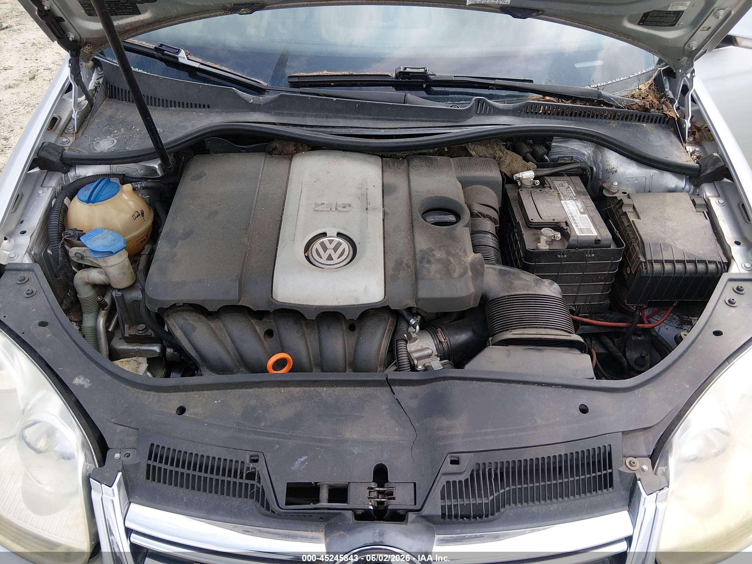 2009 Volkswagen Jetta 2.5l S Серебряный vin: 3VWKM71K89M263236