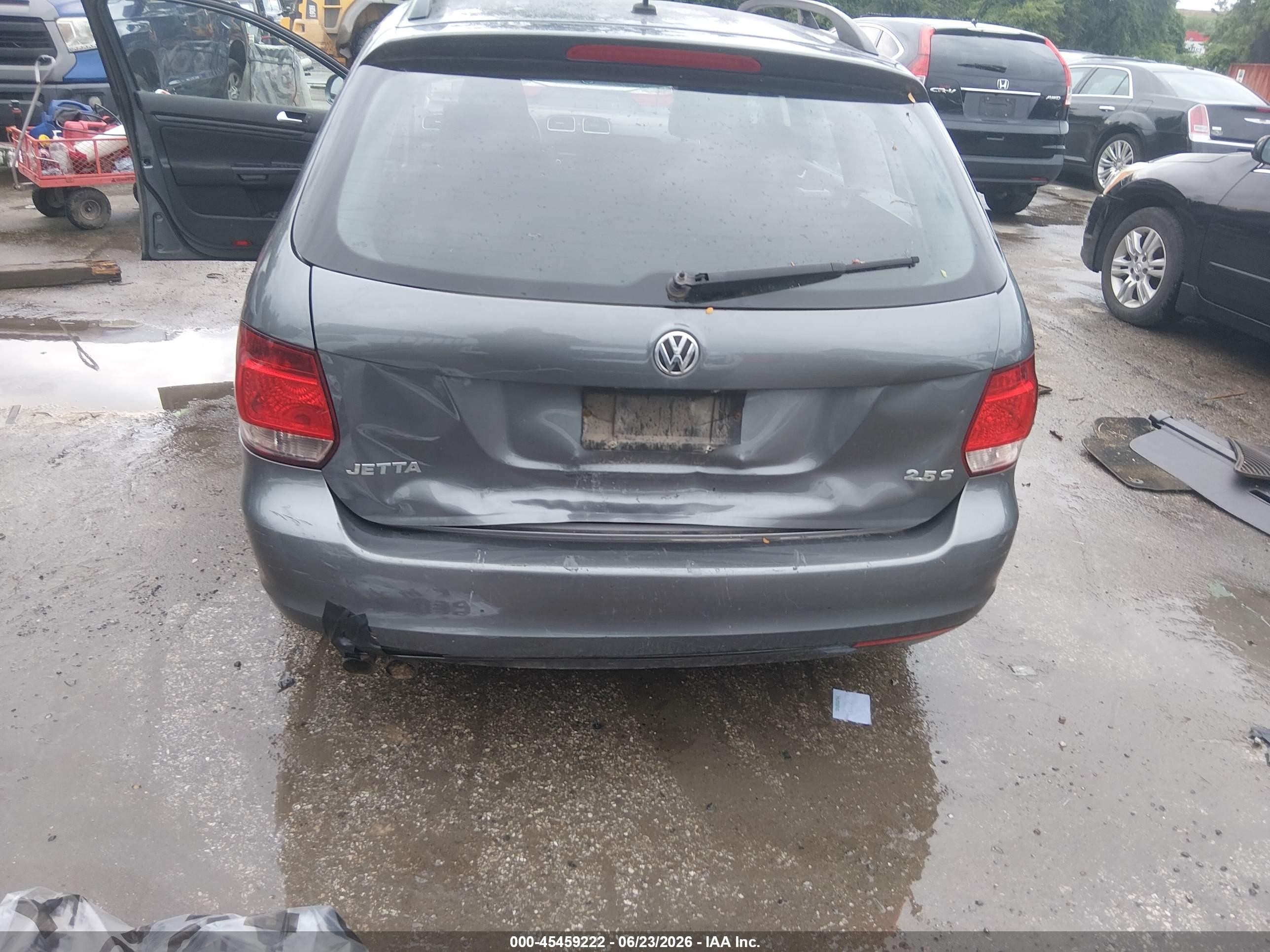 2014 Volkswagen Jetta Sportwagen 2.5l S Gray vin: 3VWKP7AJ3EM600923