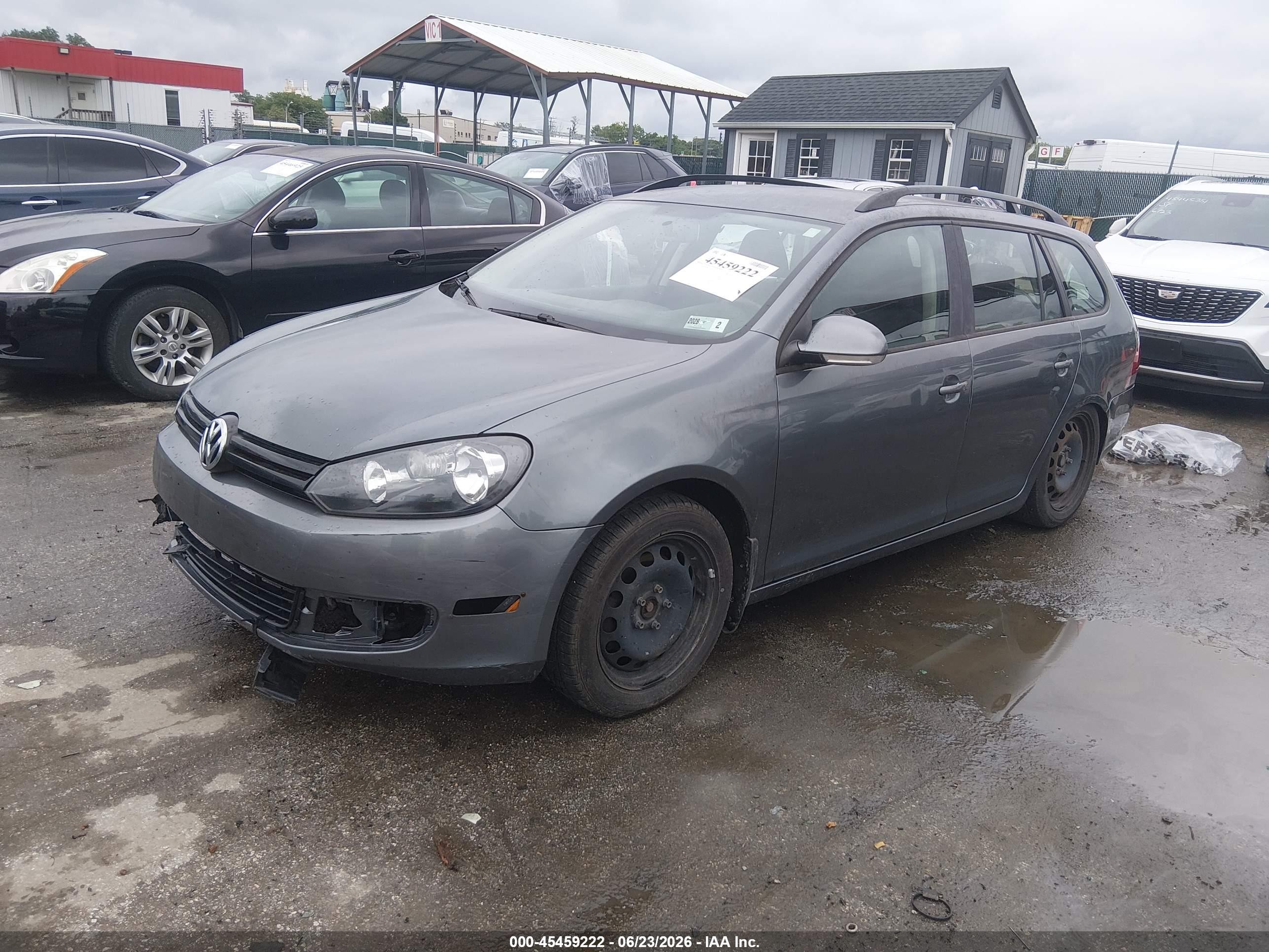 2014 Volkswagen Jetta Sportwagen 2.5l S Gray vin: 3VWKP7AJ3EM600923