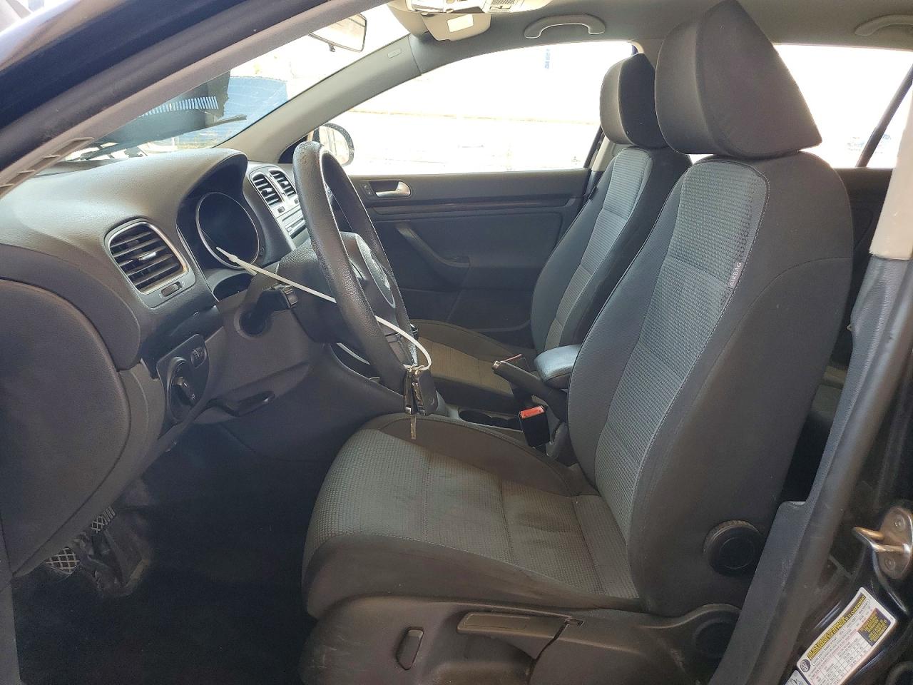 2012 Volkswagen Jetta S Black vin: 3VWKP7AJ4CM608364