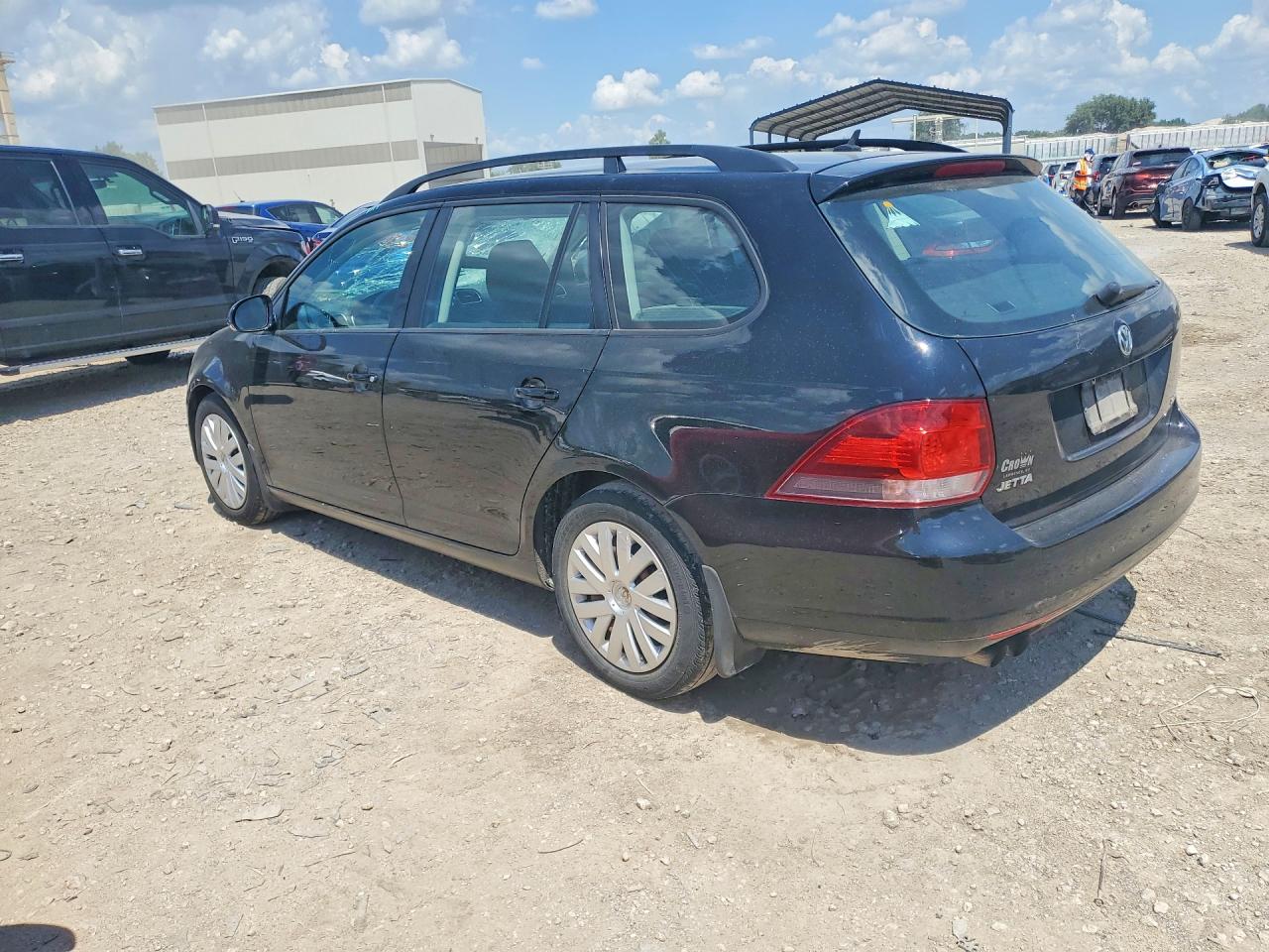 2012 Volkswagen Jetta S Black vin: 3VWKX7AJ6CM605935