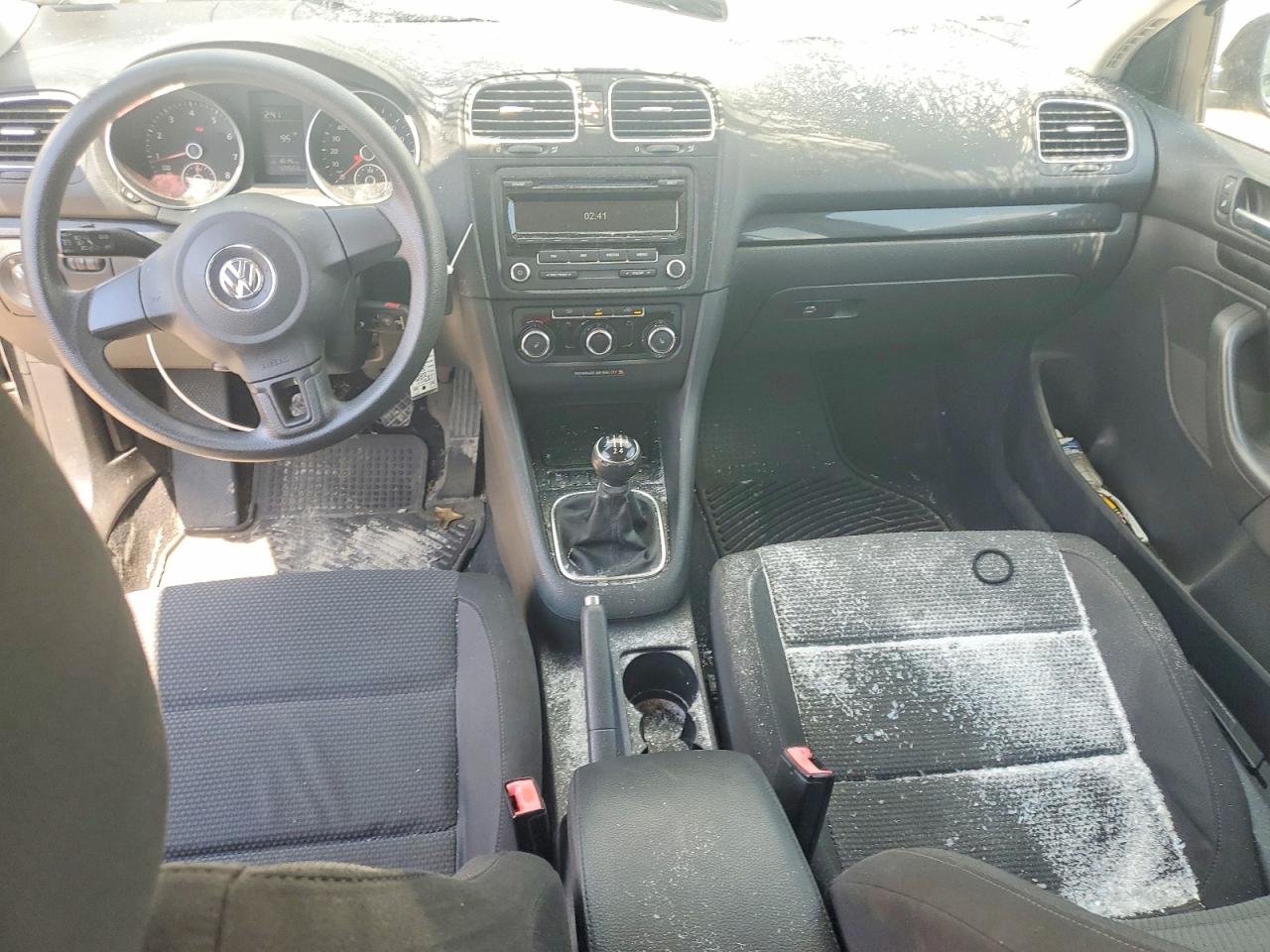 2012 Volkswagen Jetta S Black vin: 3VWKX7AJ6CM605935