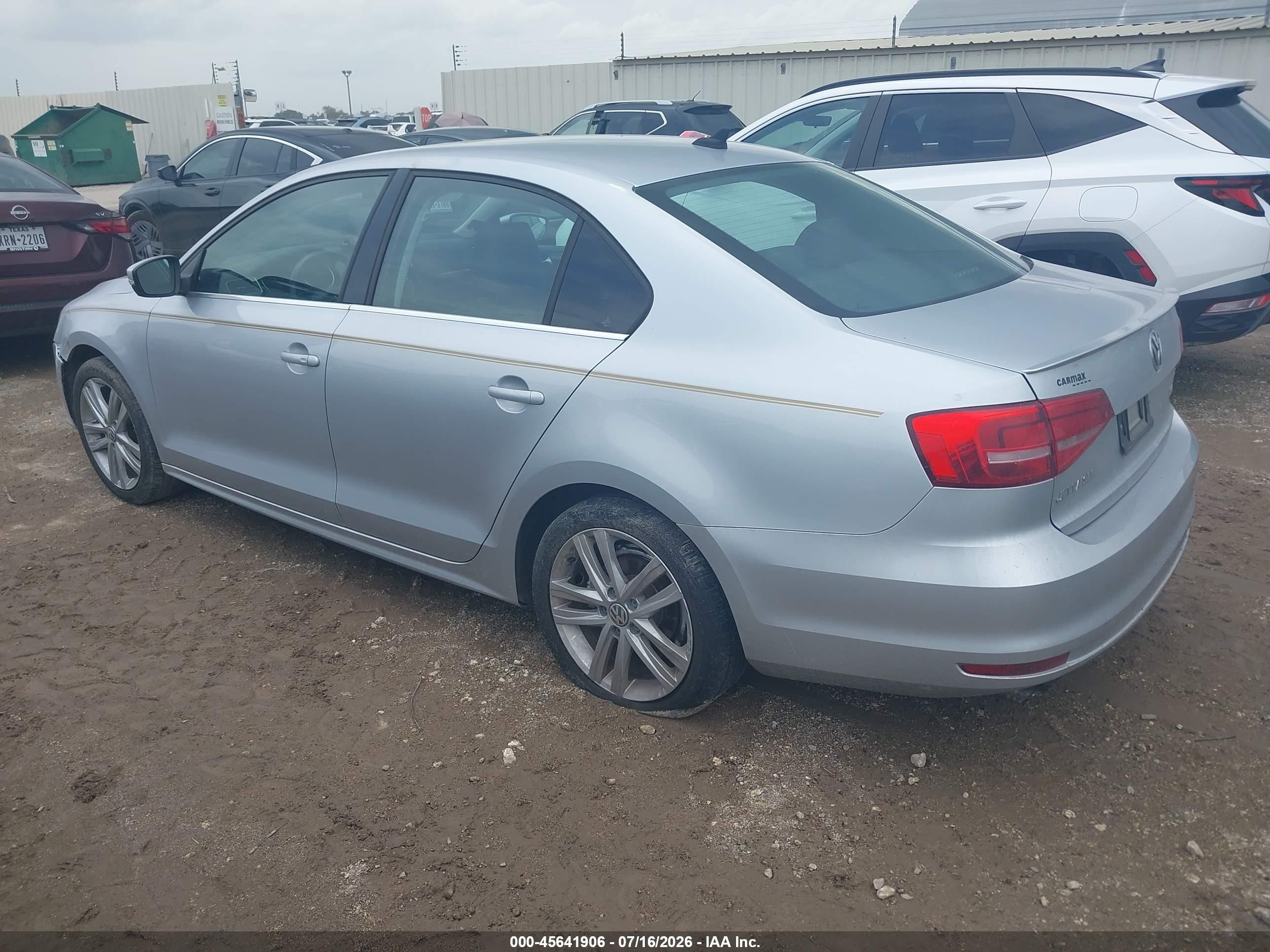 2015 Volkswagen Jetta 1.8t Sel Silver vin: 3VWL07AJ0FM289560
