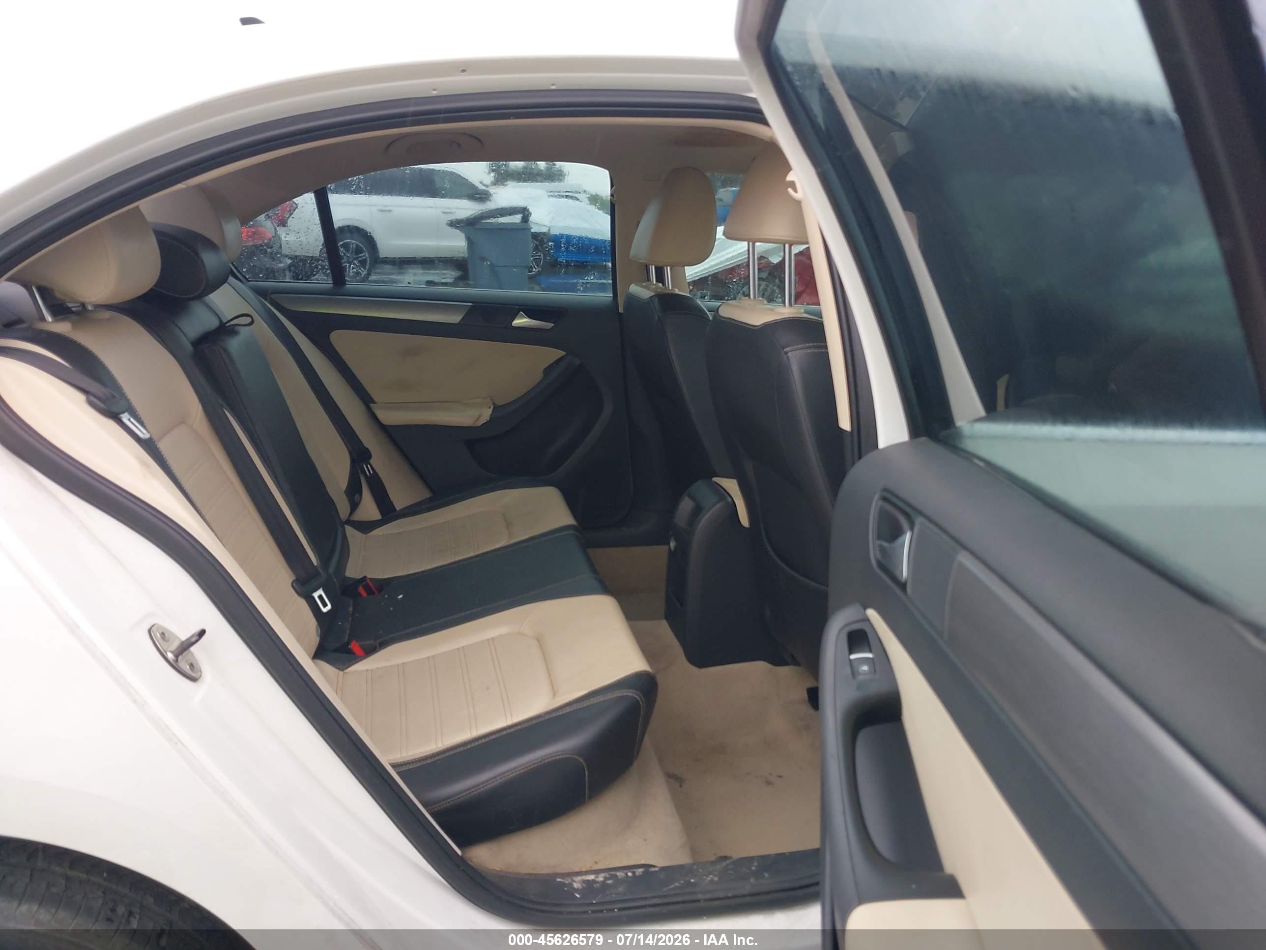 2014 Volkswagen Jetta 1.8t Sel White vin: 3VWL07AJ1EM211173