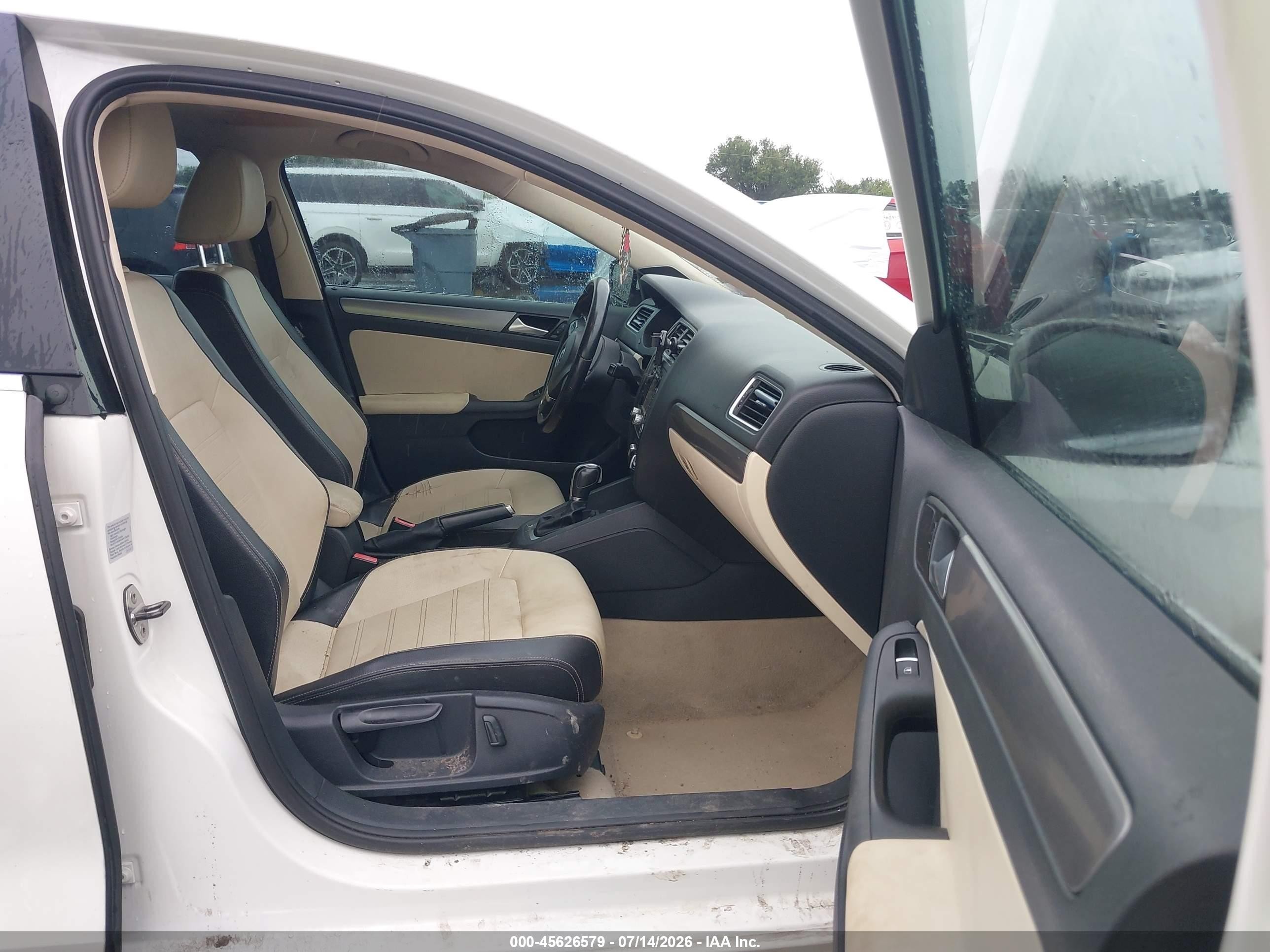 2014 Volkswagen Jetta 1.8t Sel White vin: 3VWL07AJ1EM211173