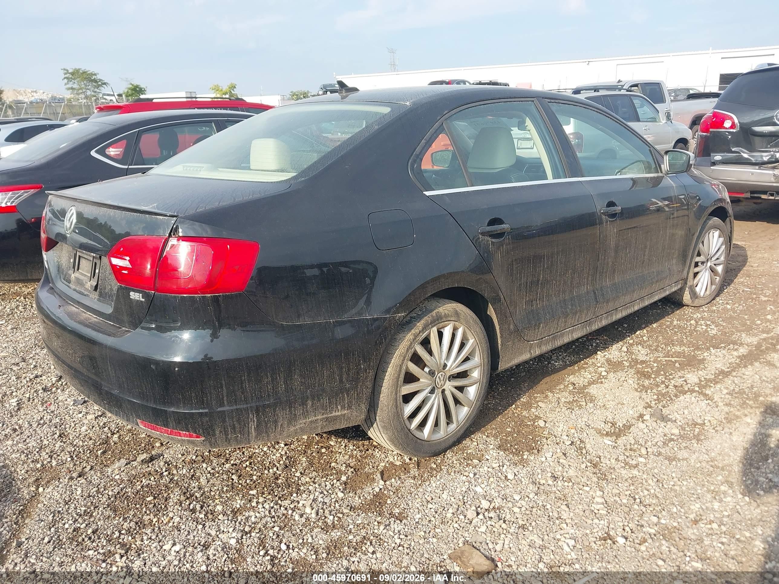 2014 Volkswagen Jetta 1.8t Sel Черный vin: 3VWL07AJ1EM436189