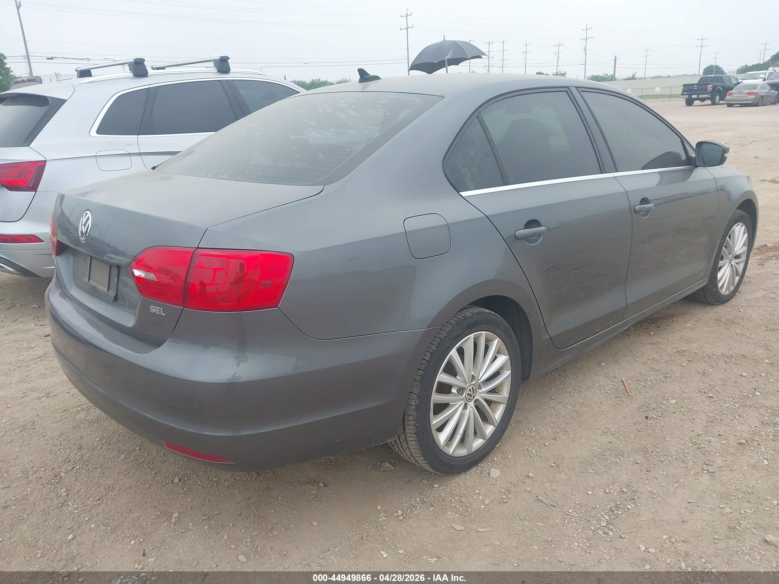 2014 Volkswagen Jetta 1.8t Sel Gray vin: 3VWL07AJ7EM232206