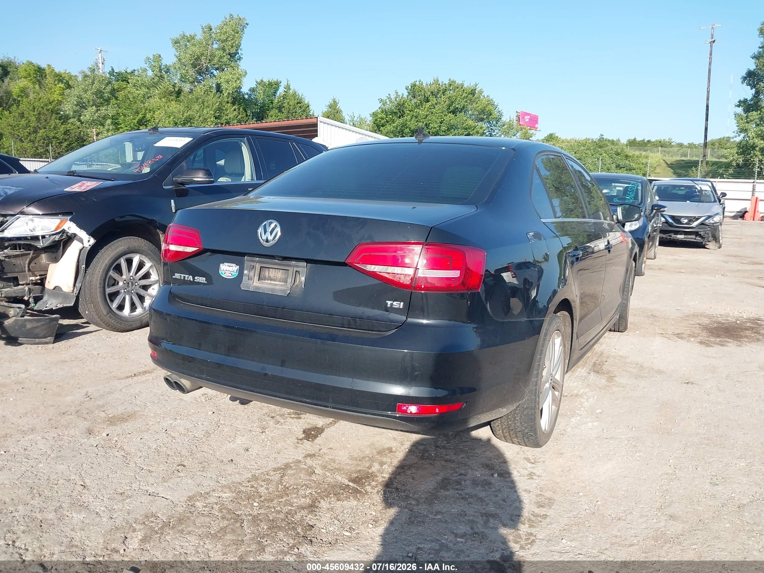 2015 Volkswagen Jetta 1.8t Sel Black vin: 3VWL07AJ8FM317637