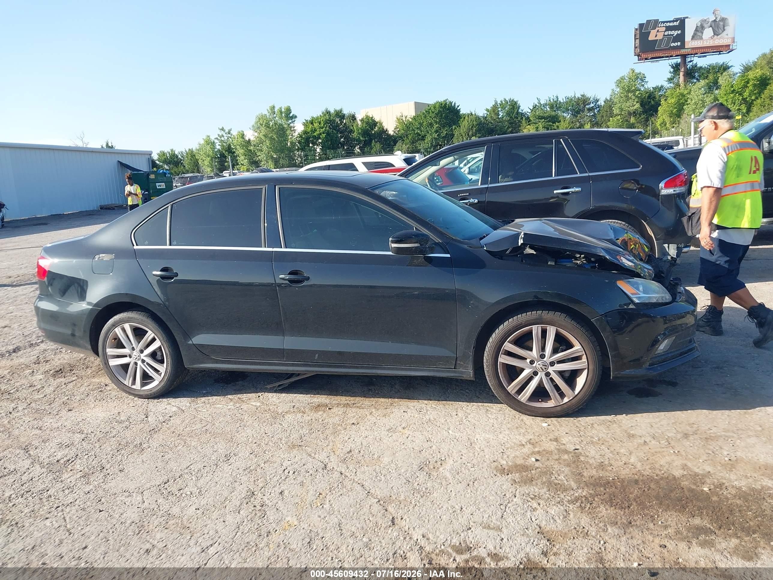 2015 Volkswagen Jetta 1.8t Sel Black vin: 3VWL07AJ8FM317637