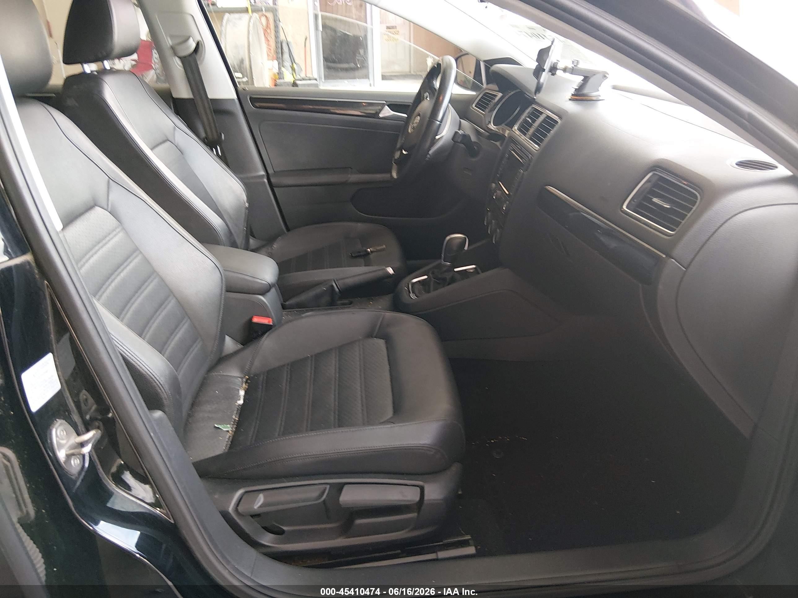 2015 Volkswagen Jetta 1.8t Sel Black vin: 3VWL07AJ9FM259408