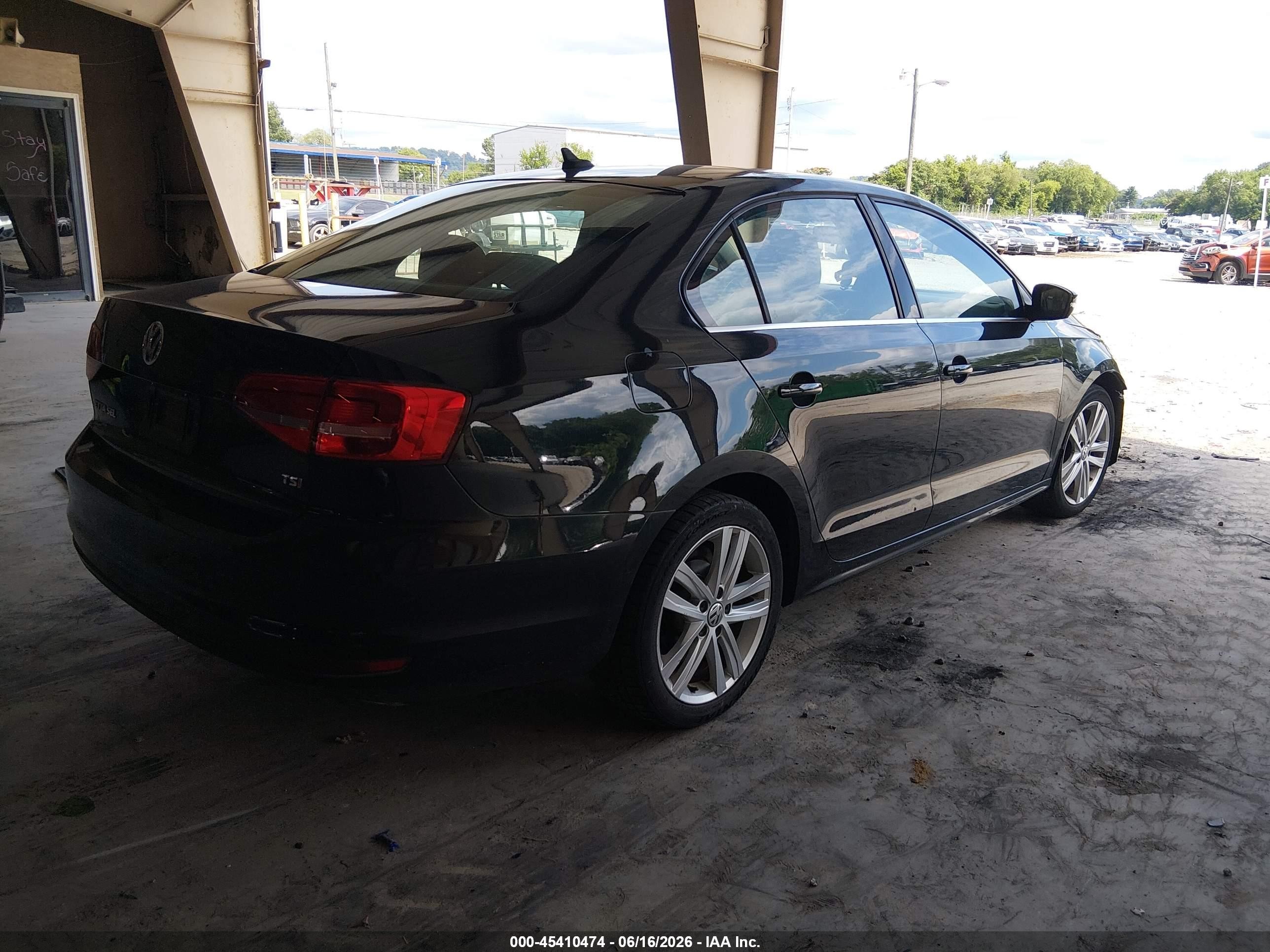 2015 Volkswagen Jetta 1.8t Sel Black vin: 3VWL07AJ9FM259408