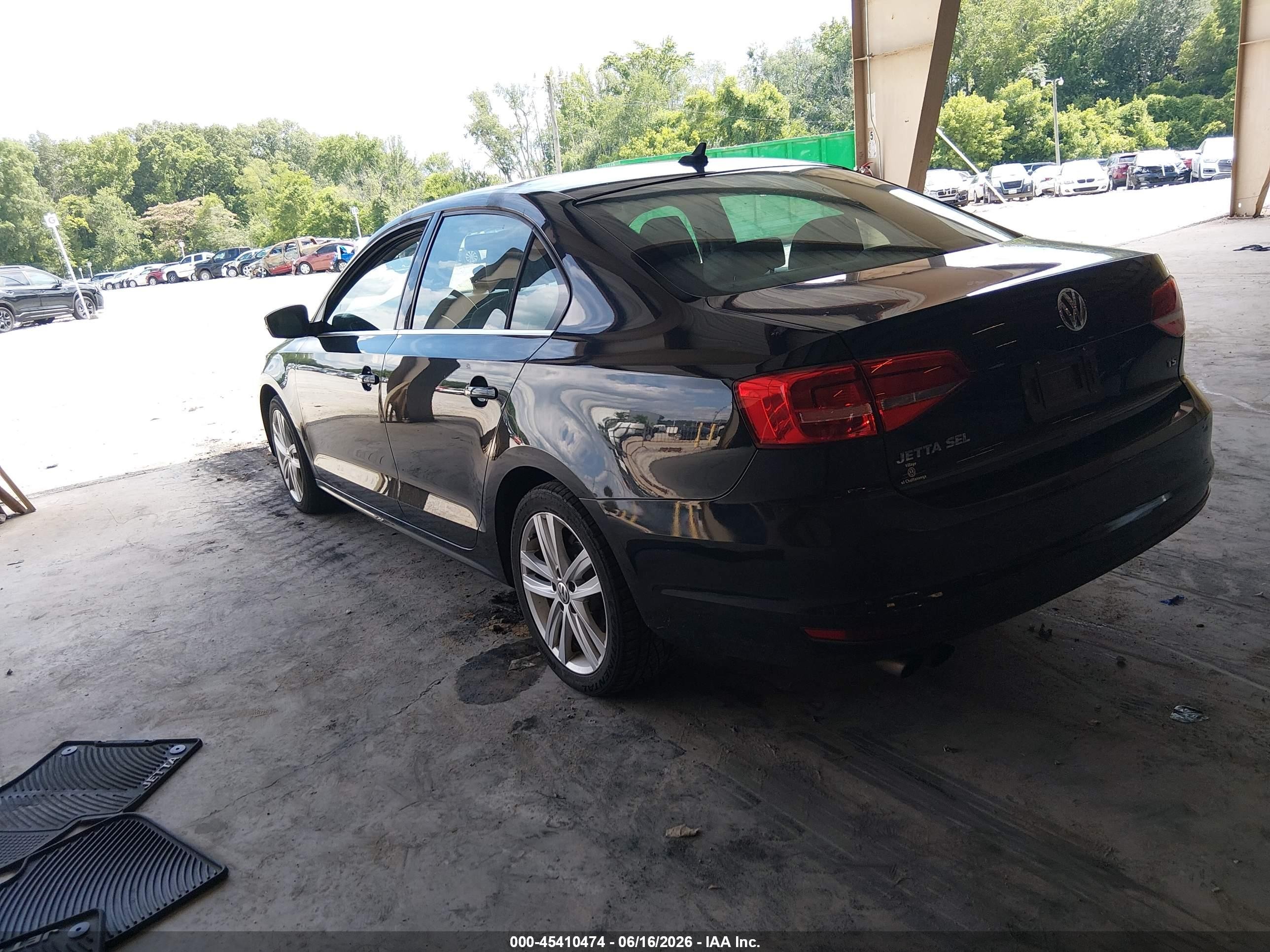 2015 Volkswagen Jetta 1.8t Sel Black vin: 3VWL07AJ9FM259408