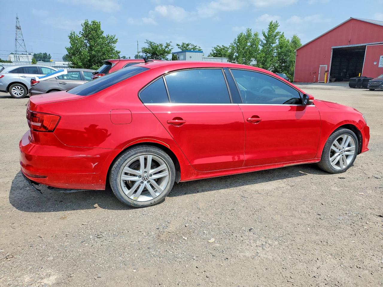 2015 Volkswagen Jetta Sel Red vin: 3VWL07AJ9FM351134