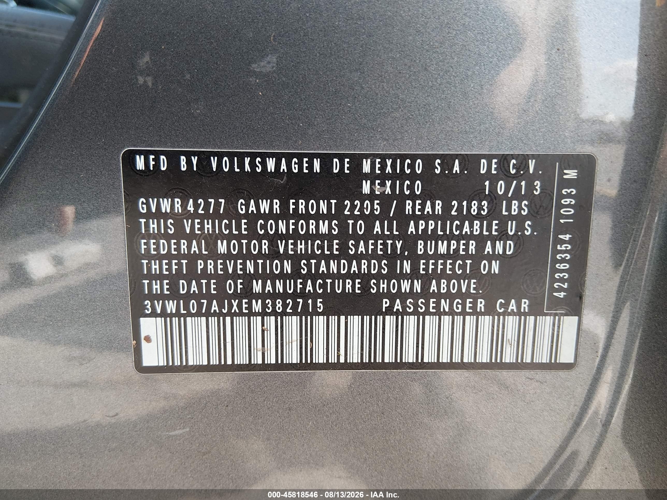 2014 Volkswagen Jetta 1.8t Sel Gray vin: 3VWL07AJXEM382715