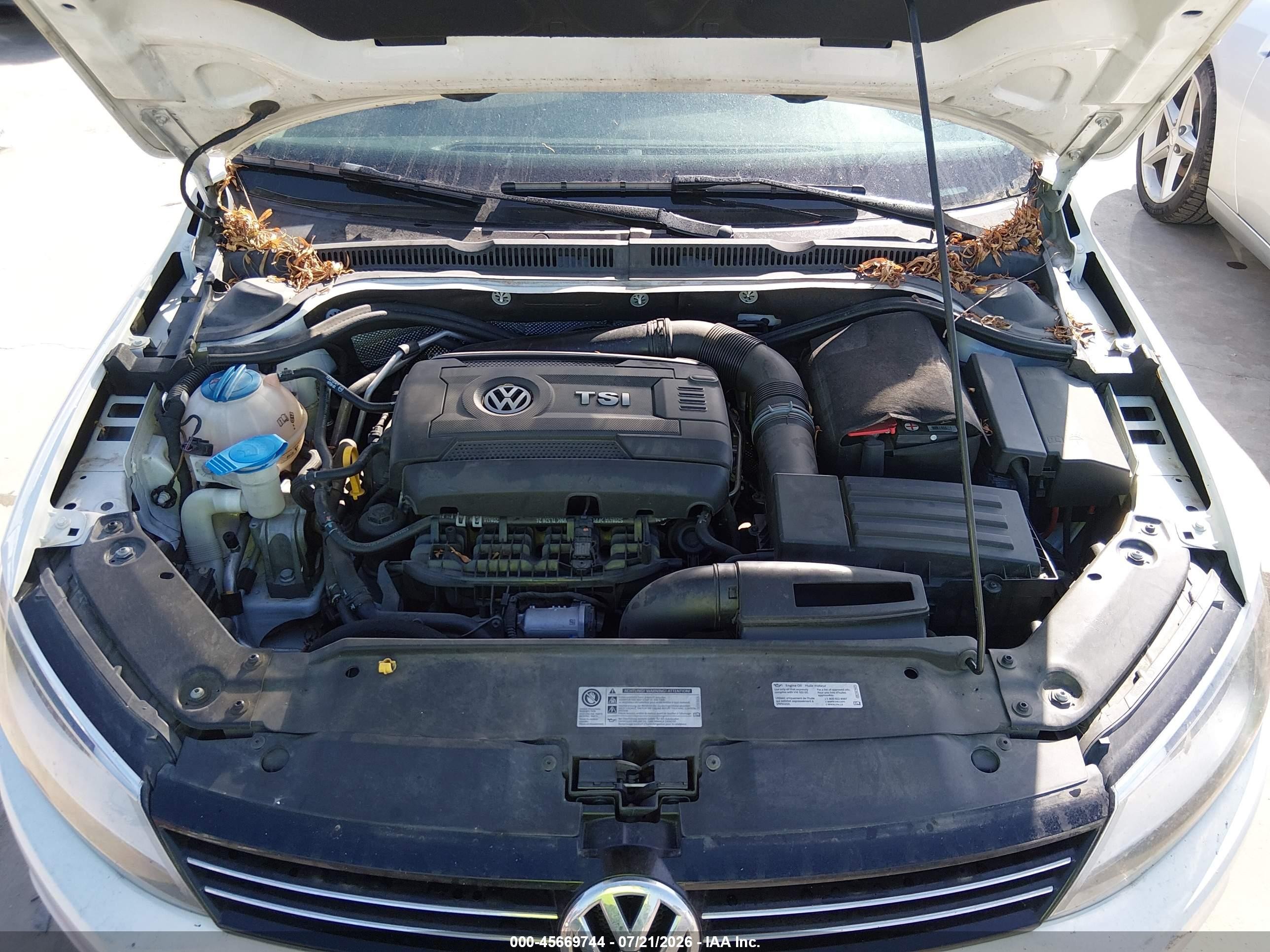 2014 Volkswagen Jetta 1.8t Sel White vin: 3VWL07AJXEM389714