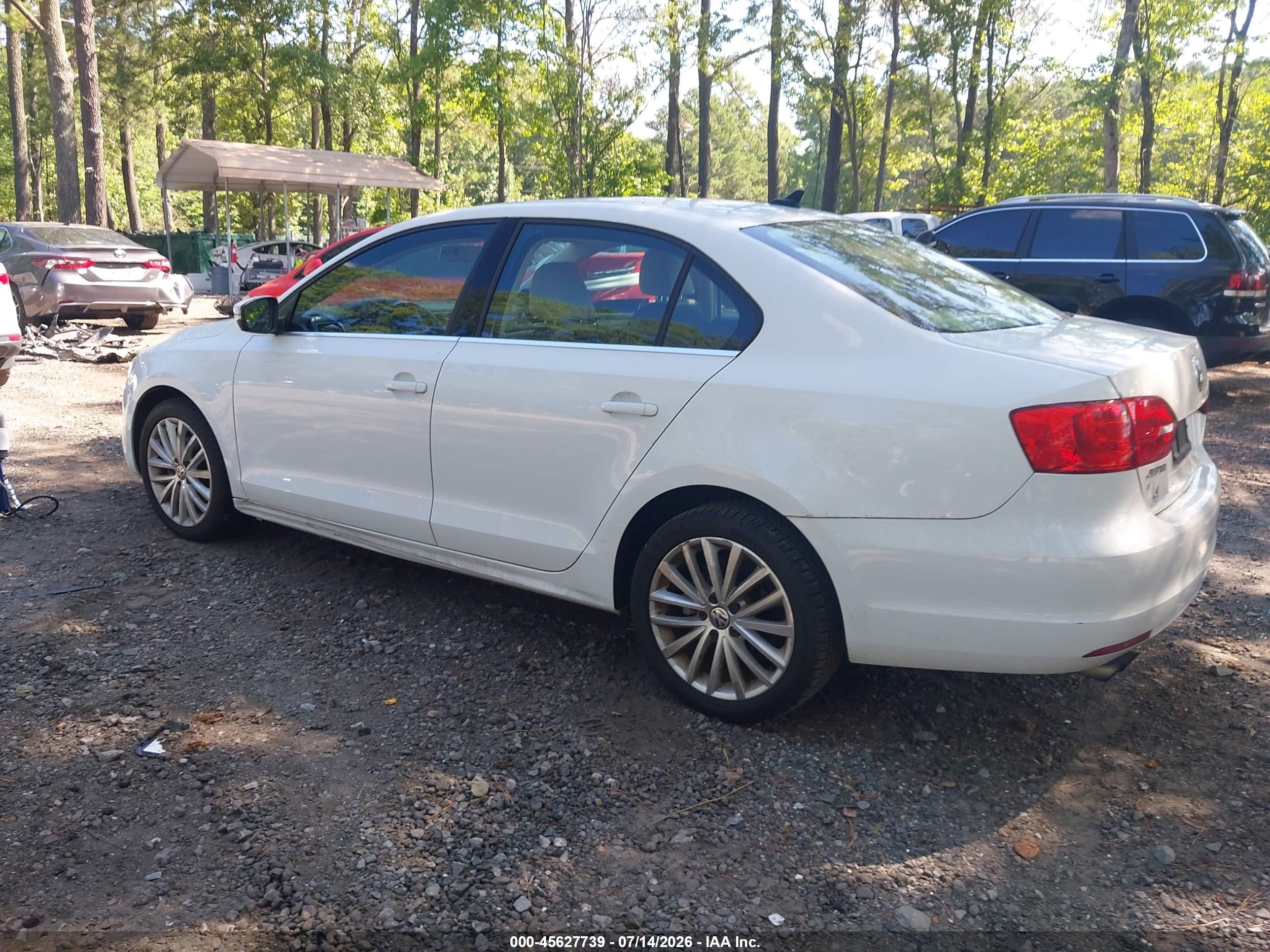 2014 Volkswagen Jetta 1.8t Sel White vin: 3VWL17AJ0EM411751