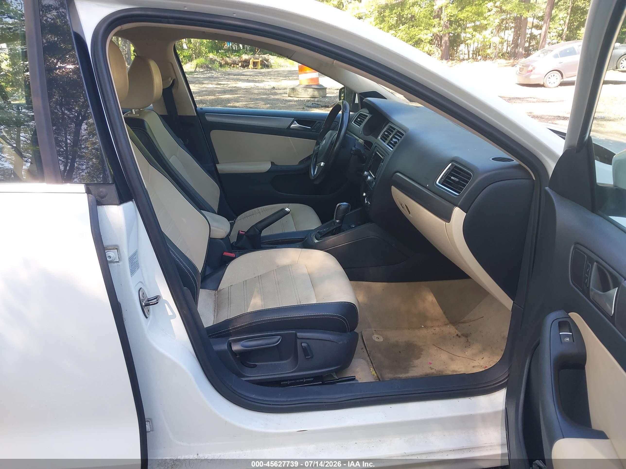 2014 Volkswagen Jetta 1.8t Sel White vin: 3VWL17AJ0EM411751