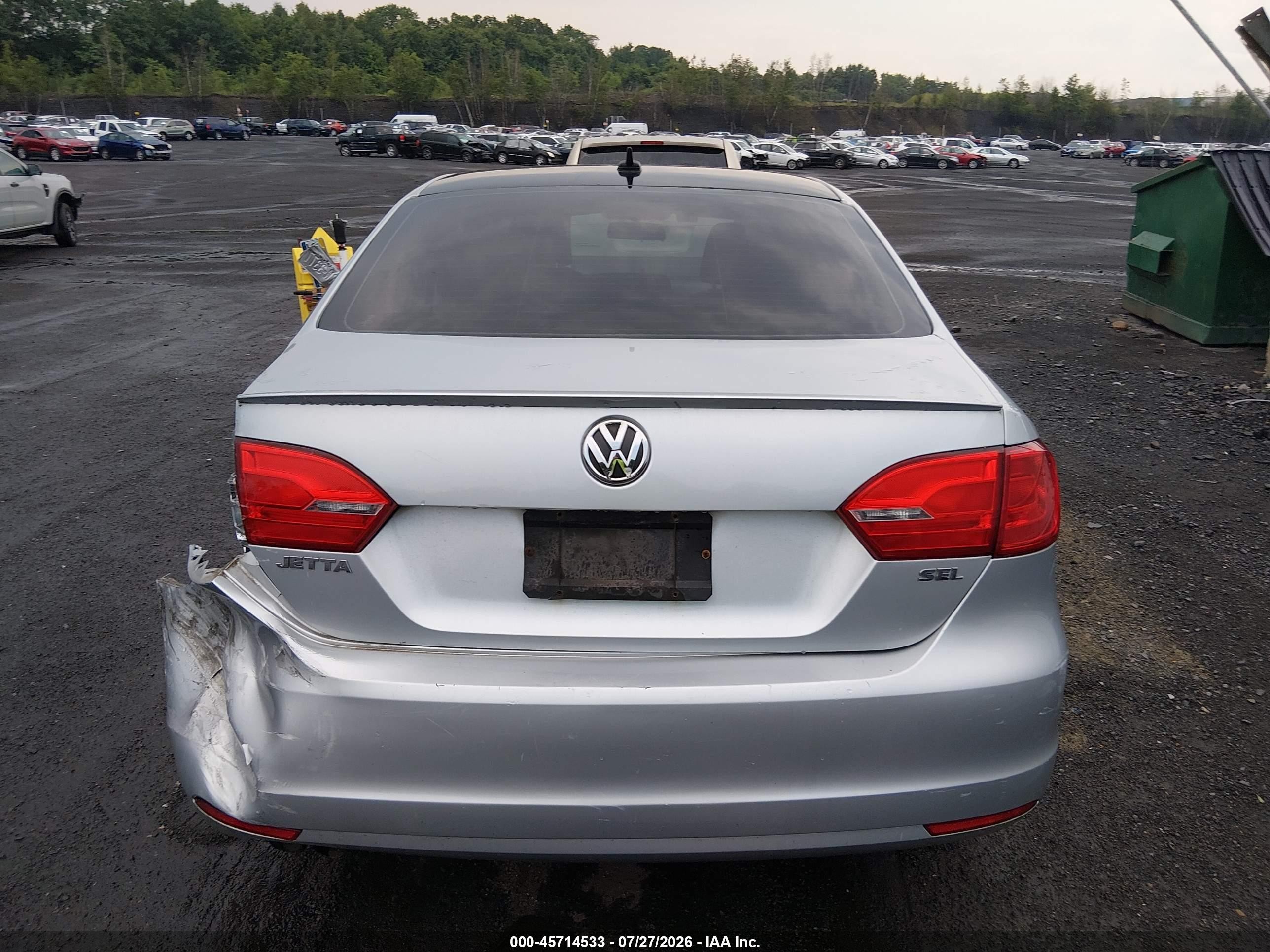 2014 Volkswagen Jetta 1.8t Sel Silver vin: 3VWL17AJ1EM360549