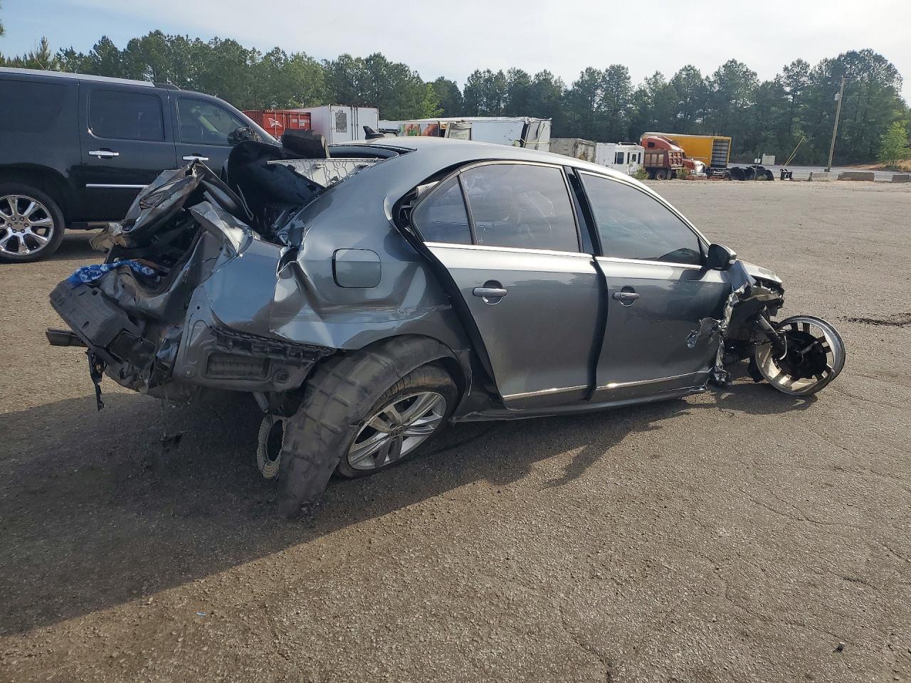 2017 Volkswagen Jetta Sel Gray vin: 3VWL17AJ7HM280614