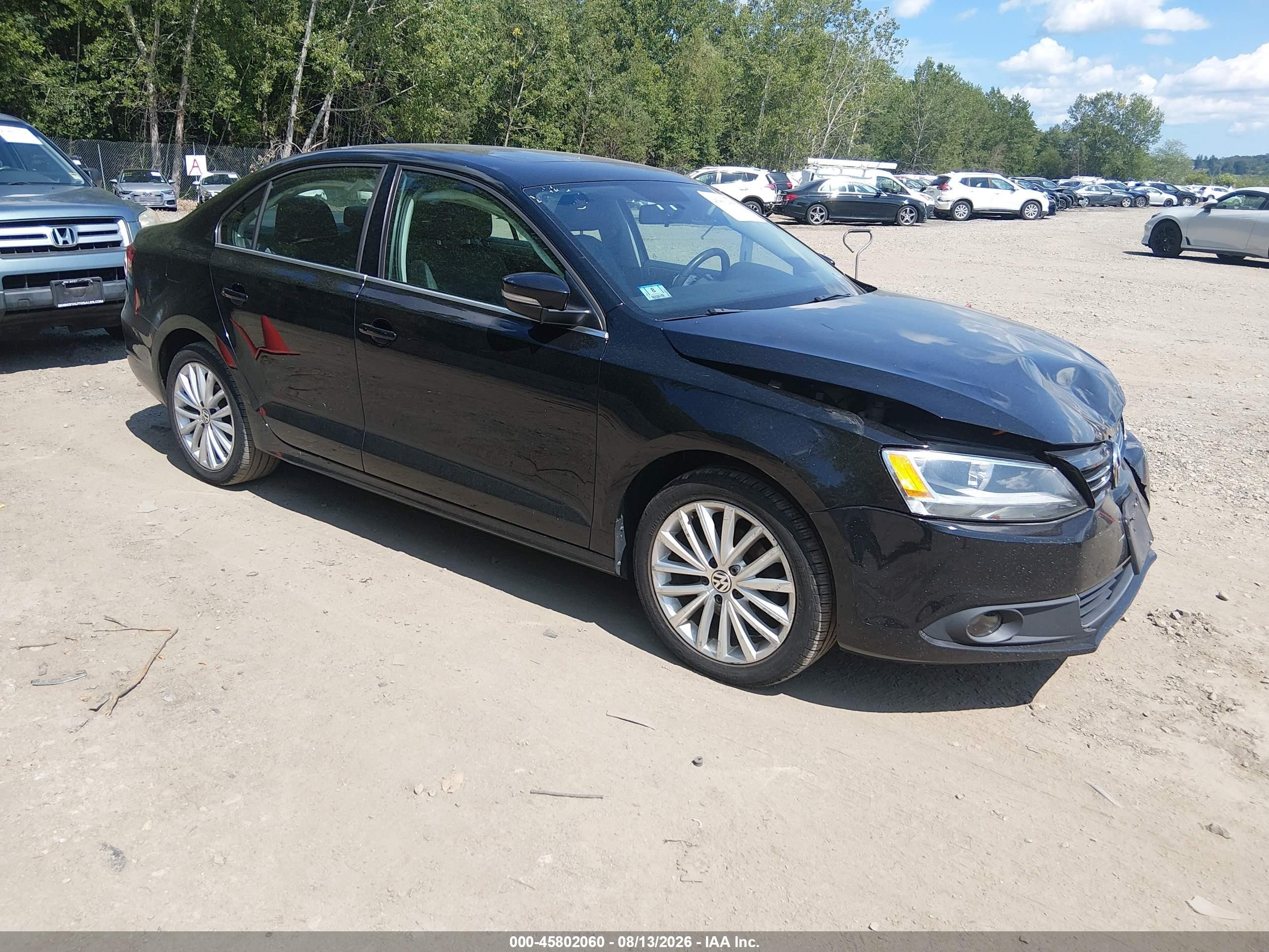2014 Volkswagen Jetta 1.8t Sel Black vin: 3VWL17AJ8EM375596