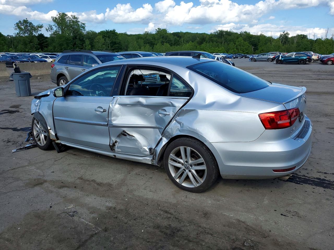 2015 Volkswagen Jetta Tdi Silver vin: 3VWLA7AJ0FM246608