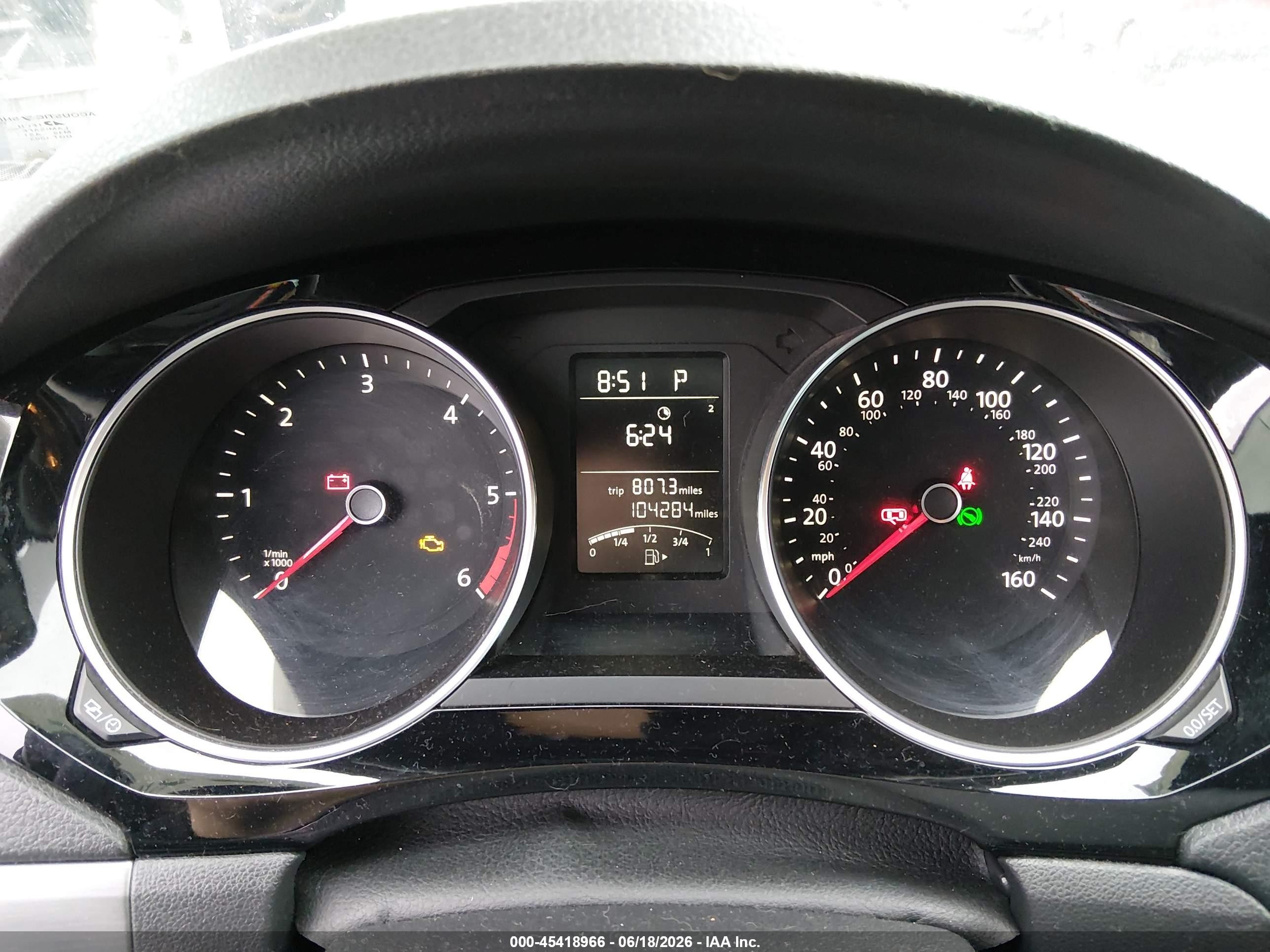 2015 Volkswagen Jetta 2.0l Tdi S Black vin: 3VWLA7AJ0FM328323